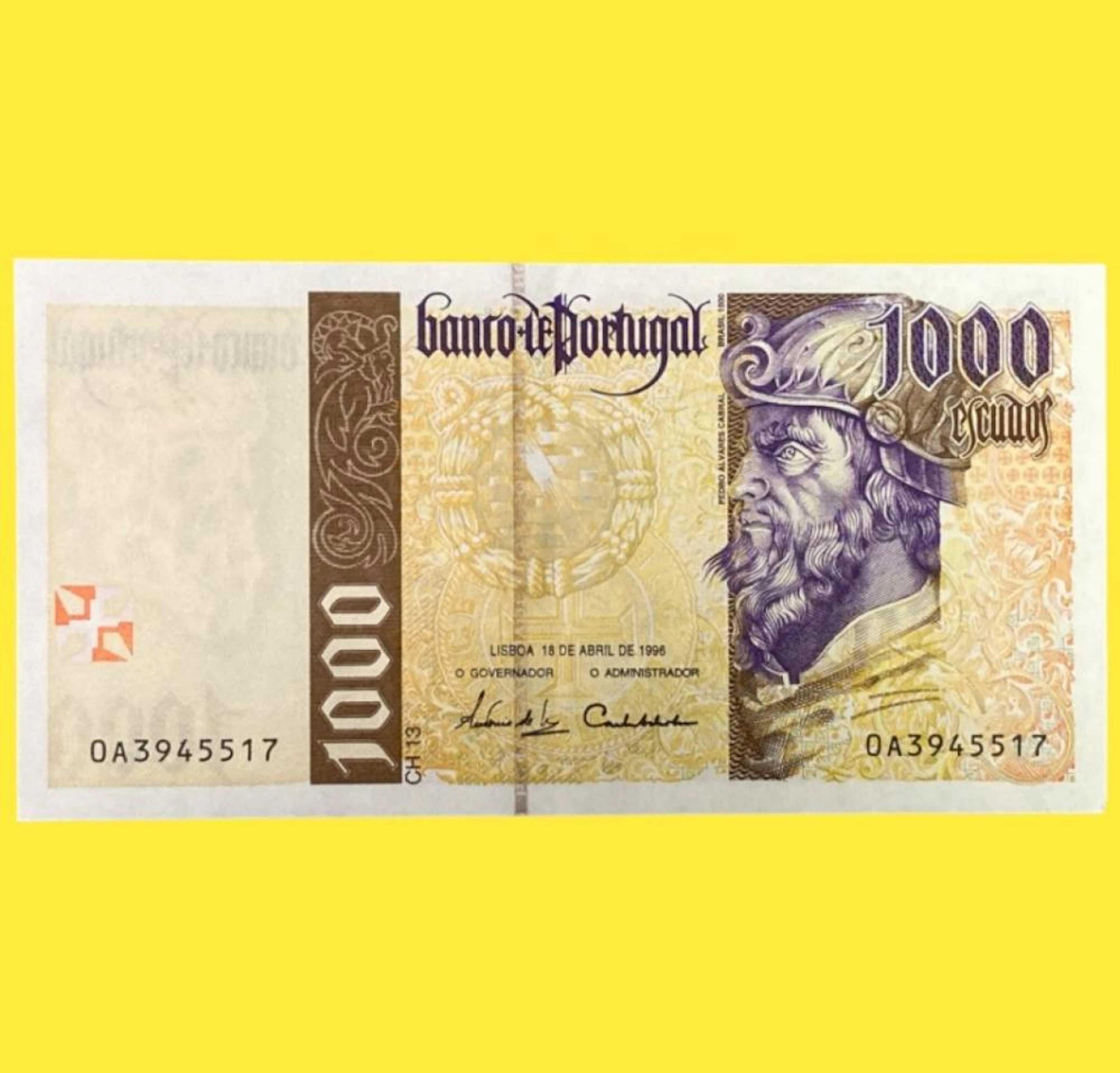 1.000 Escudos, Chapa 13, 1996, Portugal