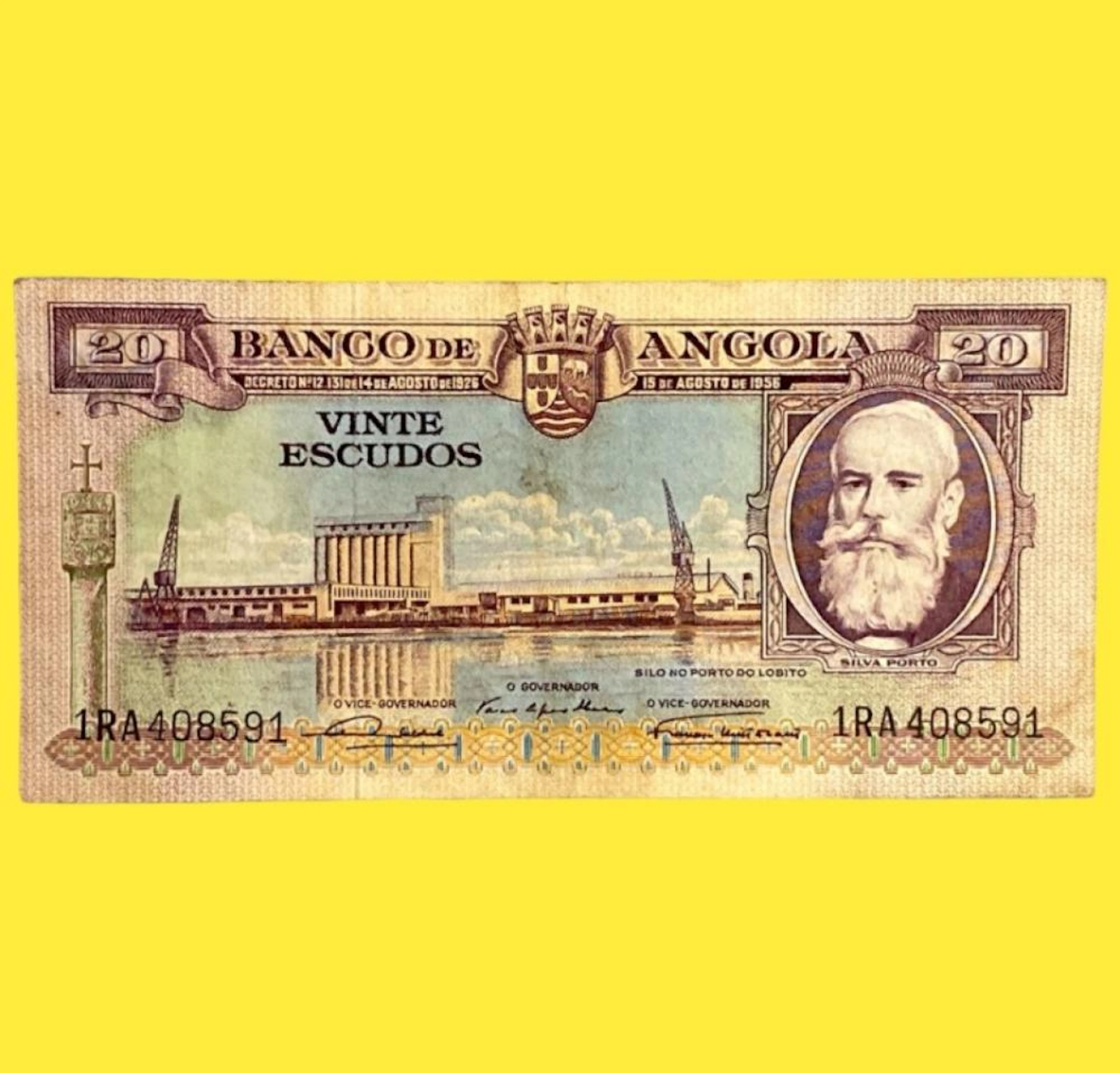 20 Escudos,1956, Angola