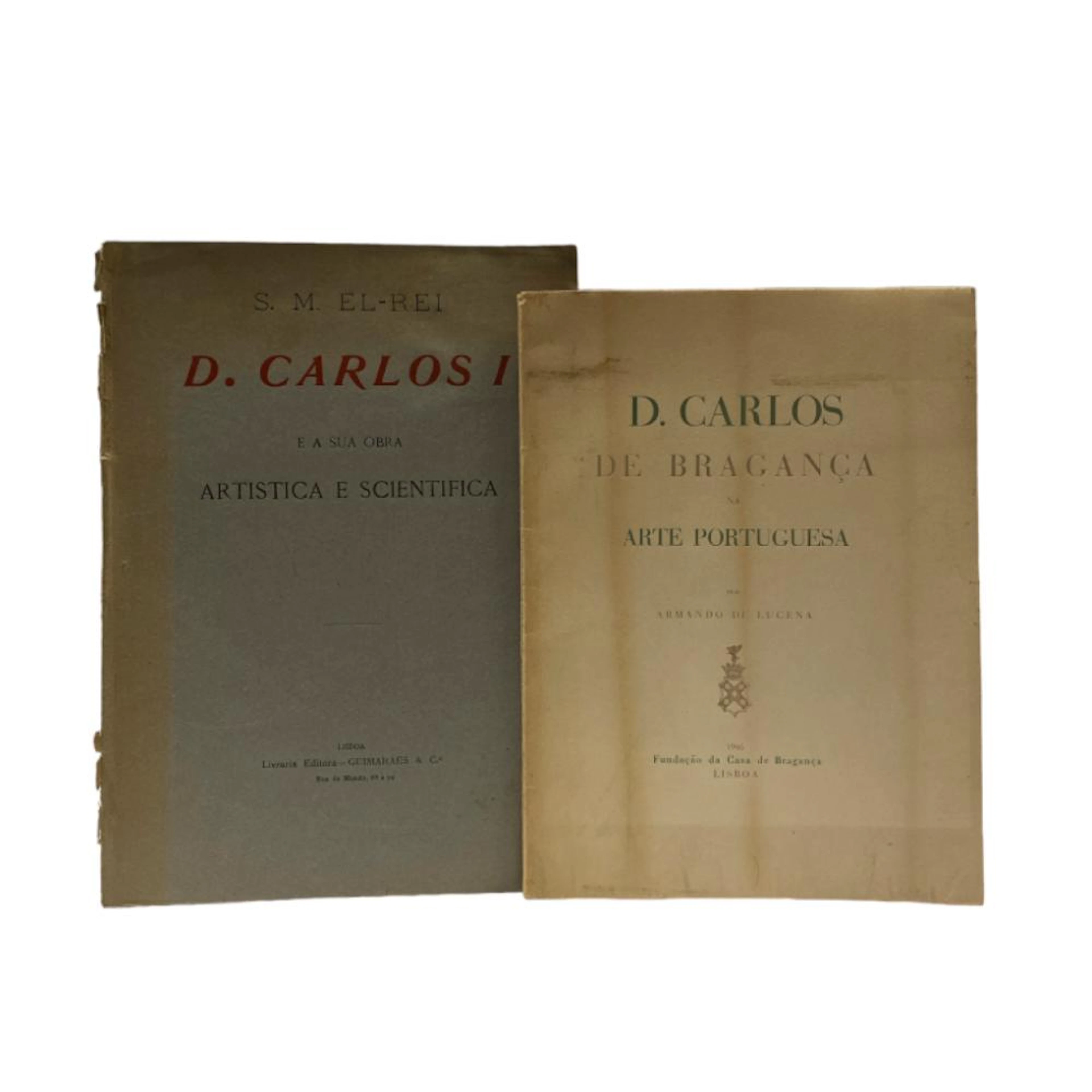D. CARLOS DE BRAGANÇA. Lote de 2 vols.