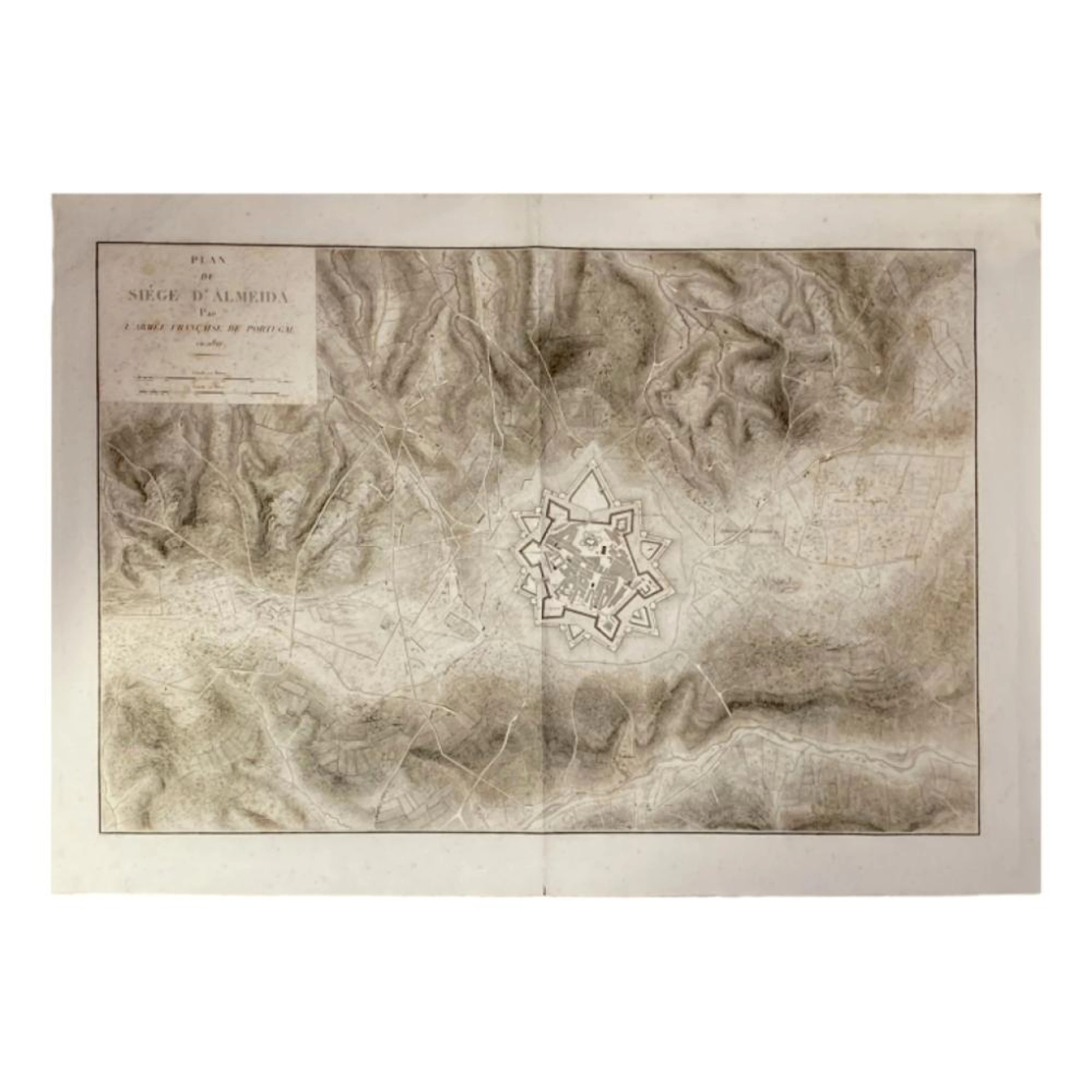Plan du siége d'Almeida par l'armée française de Portugal en 1810
