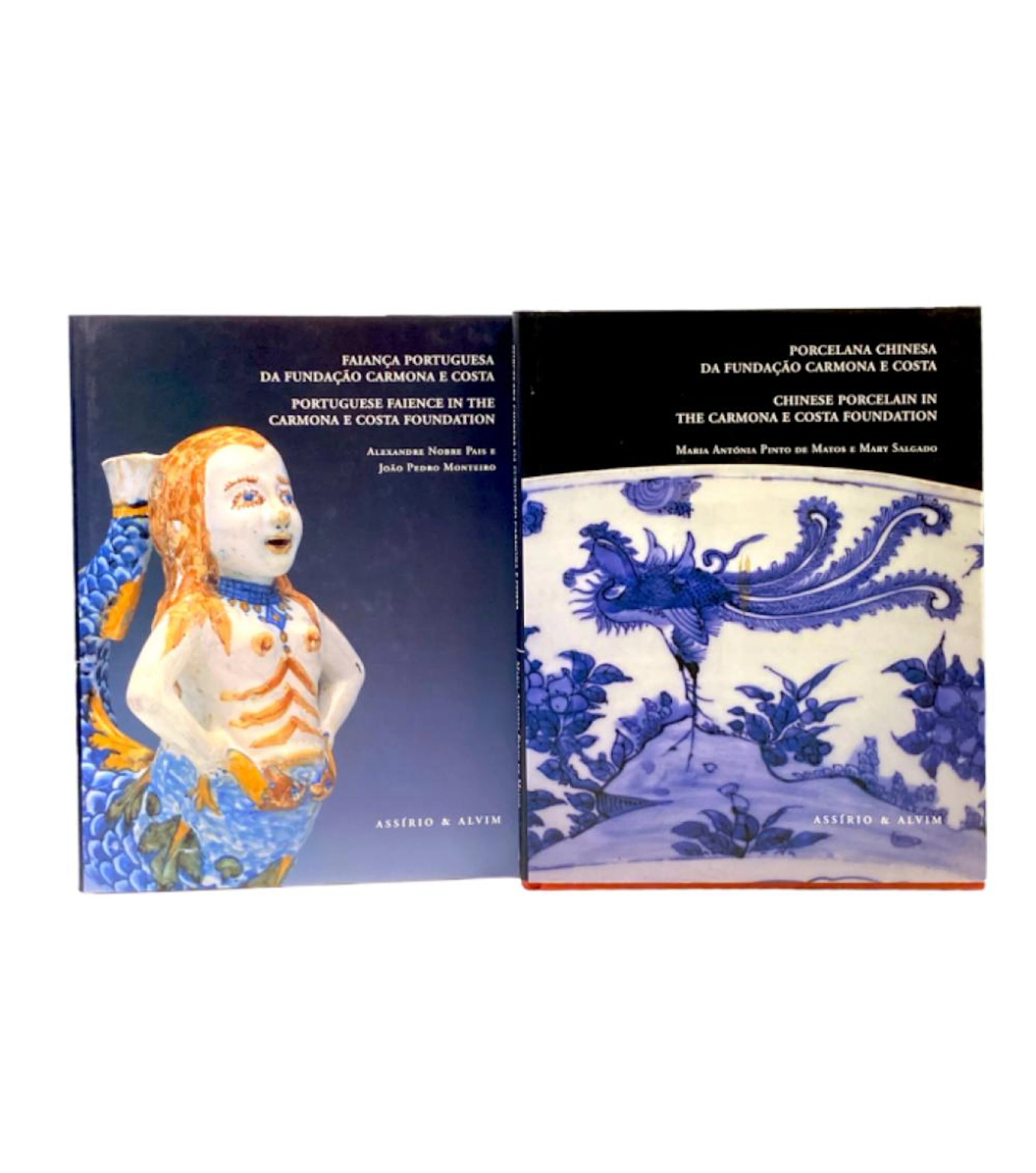 FUNDAÇÃO CARMONA E COSTA / FAIANÇA E PORCELANA. Lote de 2 vols. encs.