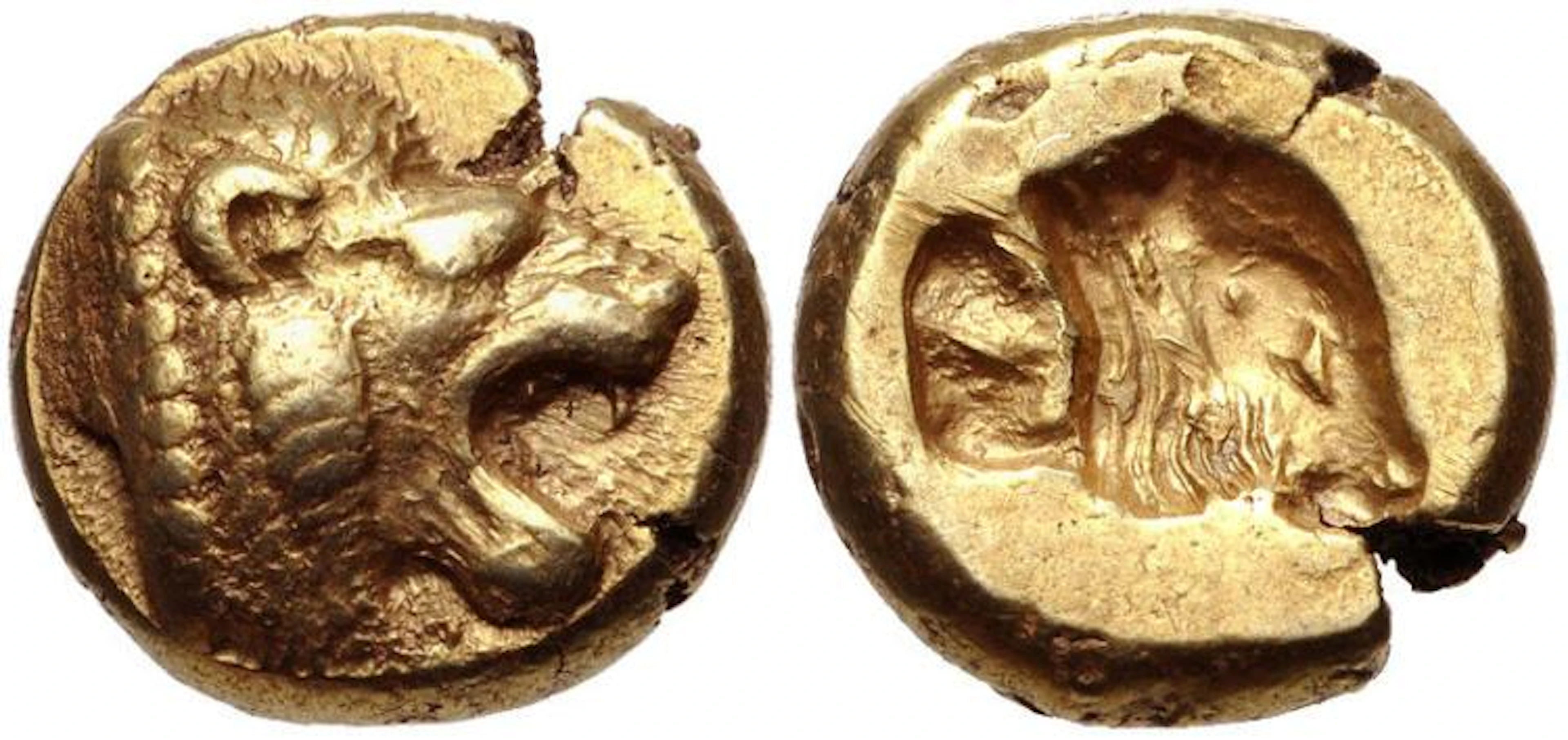 LESBOS, Mytilene. Circa 521-478 BC. EL Hekte ? Sixth Stater gold