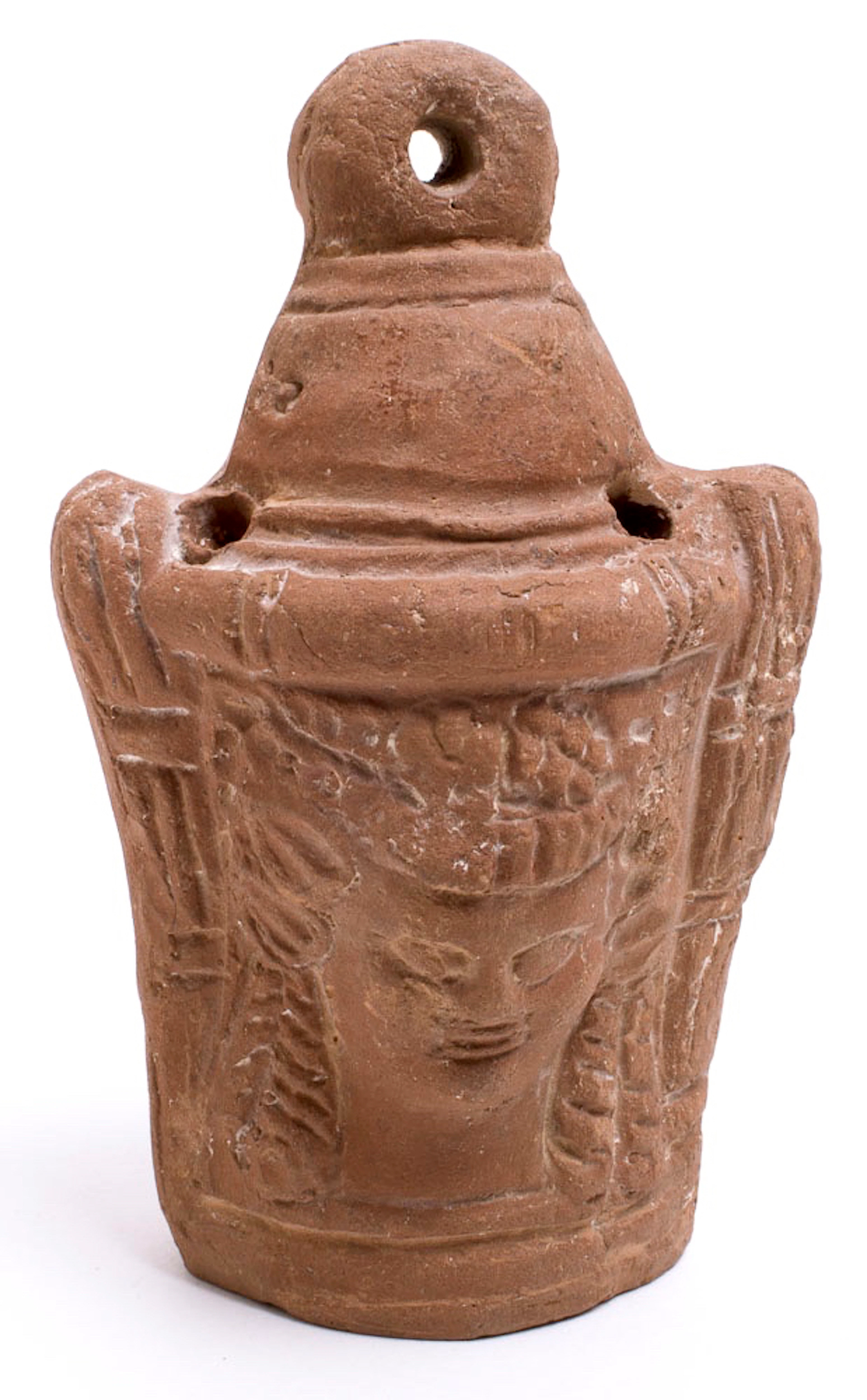 Ancient Egyptian Hellenistic Head Flask Lantern c.3rd Century BC.