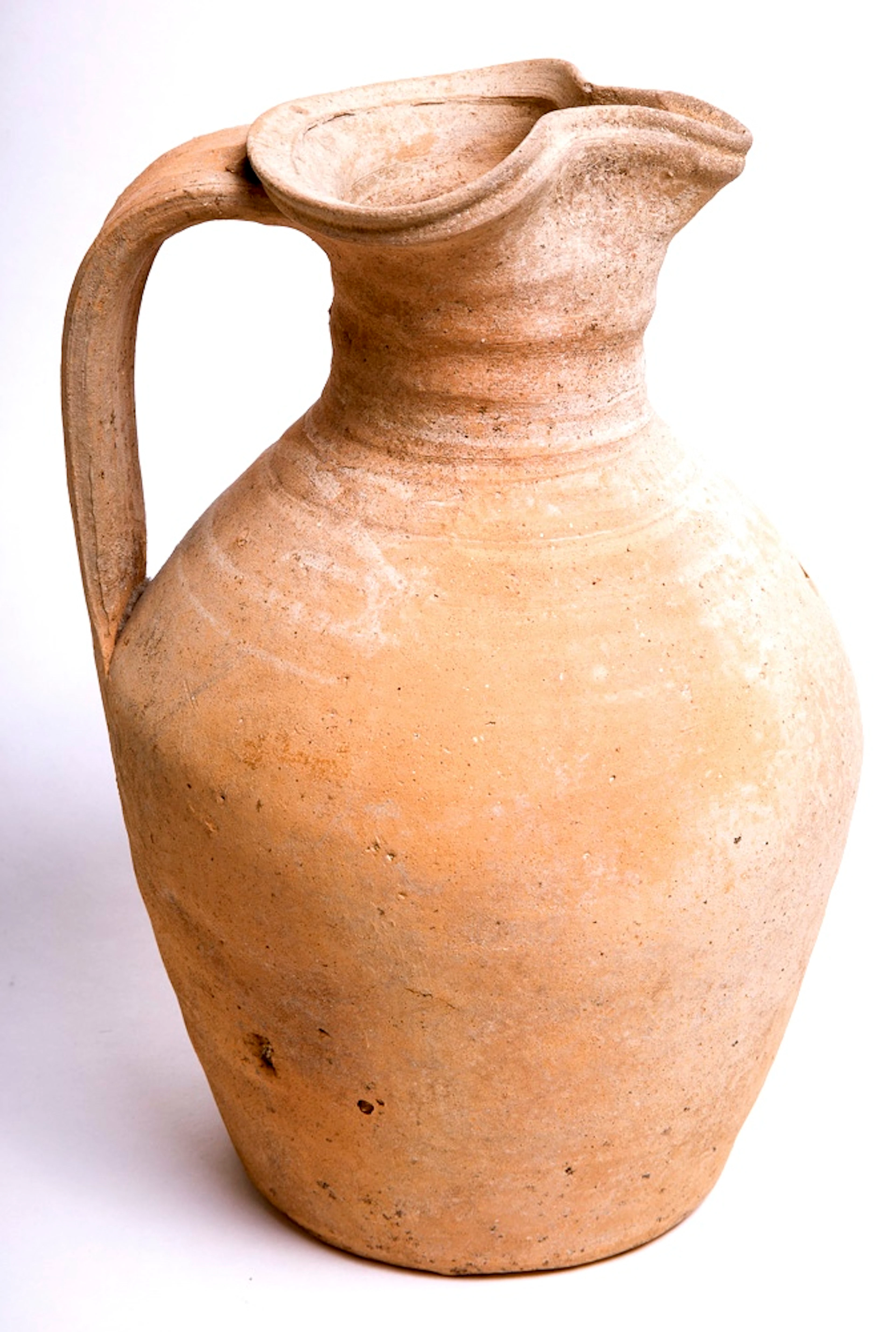 Large Ancient Roman Trefoil Pottery Jug c.2nd cent AD. Size 10 1/4 inches