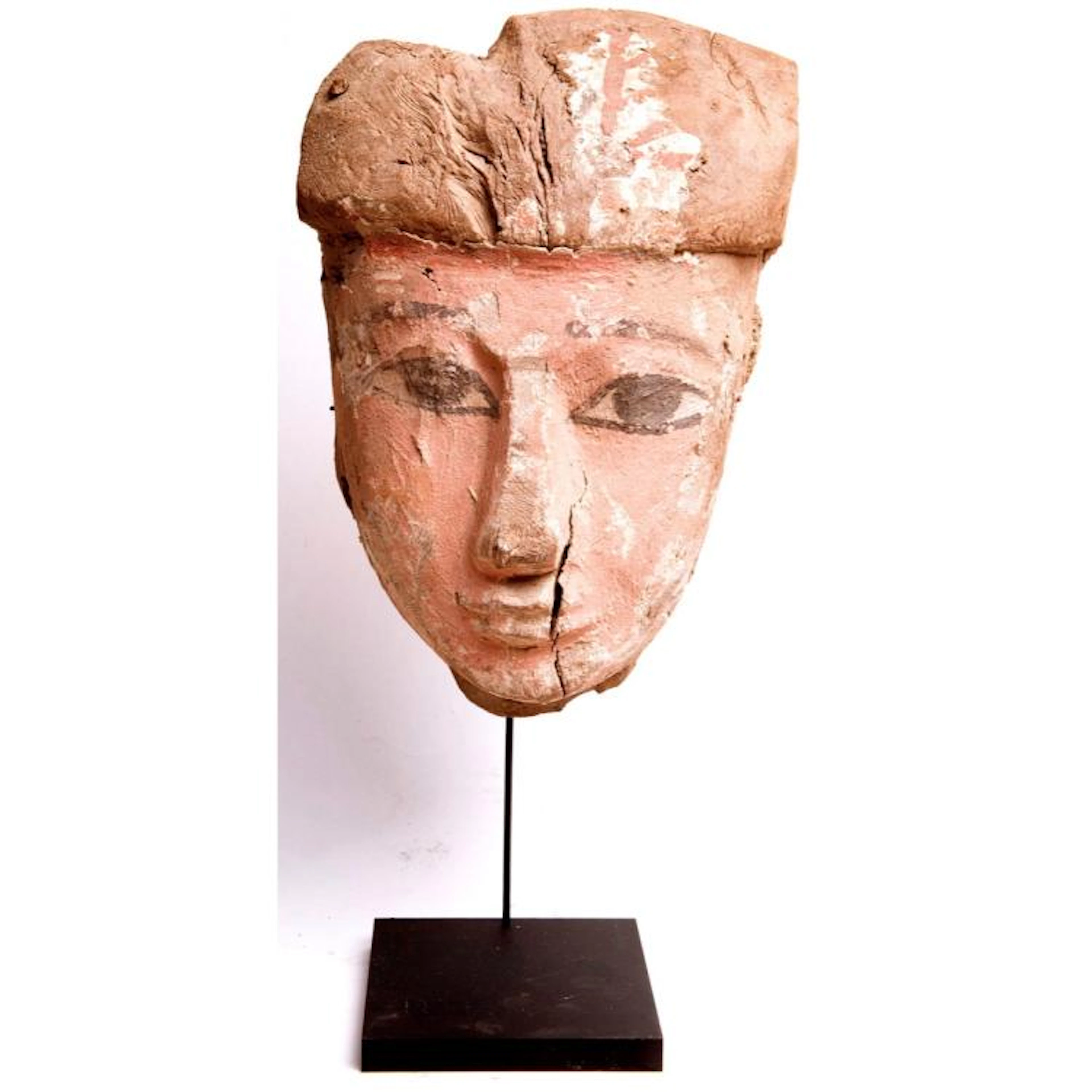 Ancient Egyptian Mummy Wood Mask c.635 BC.