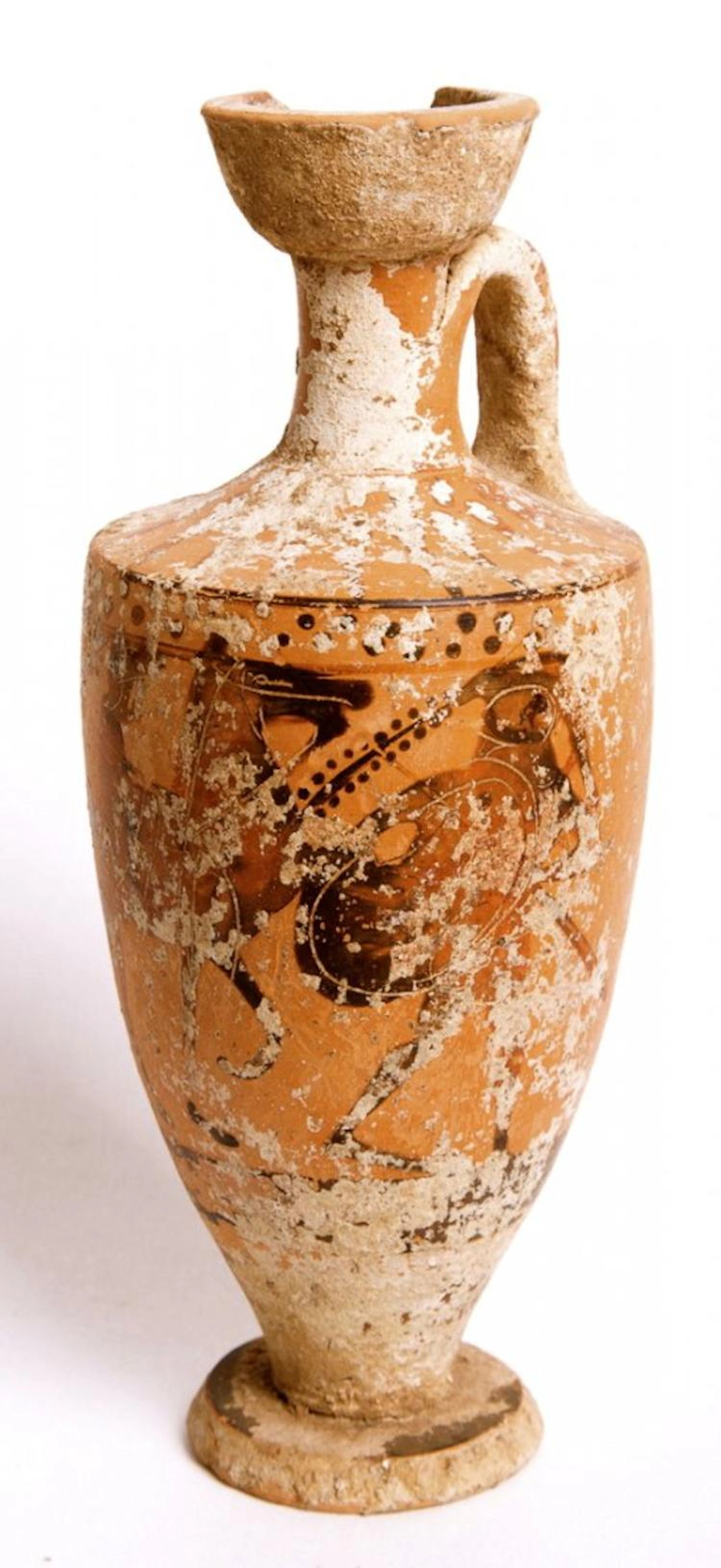 Ancient Greek Attic Pottery BLACK-FIGURE LEKYTHOS c.5th century BC.