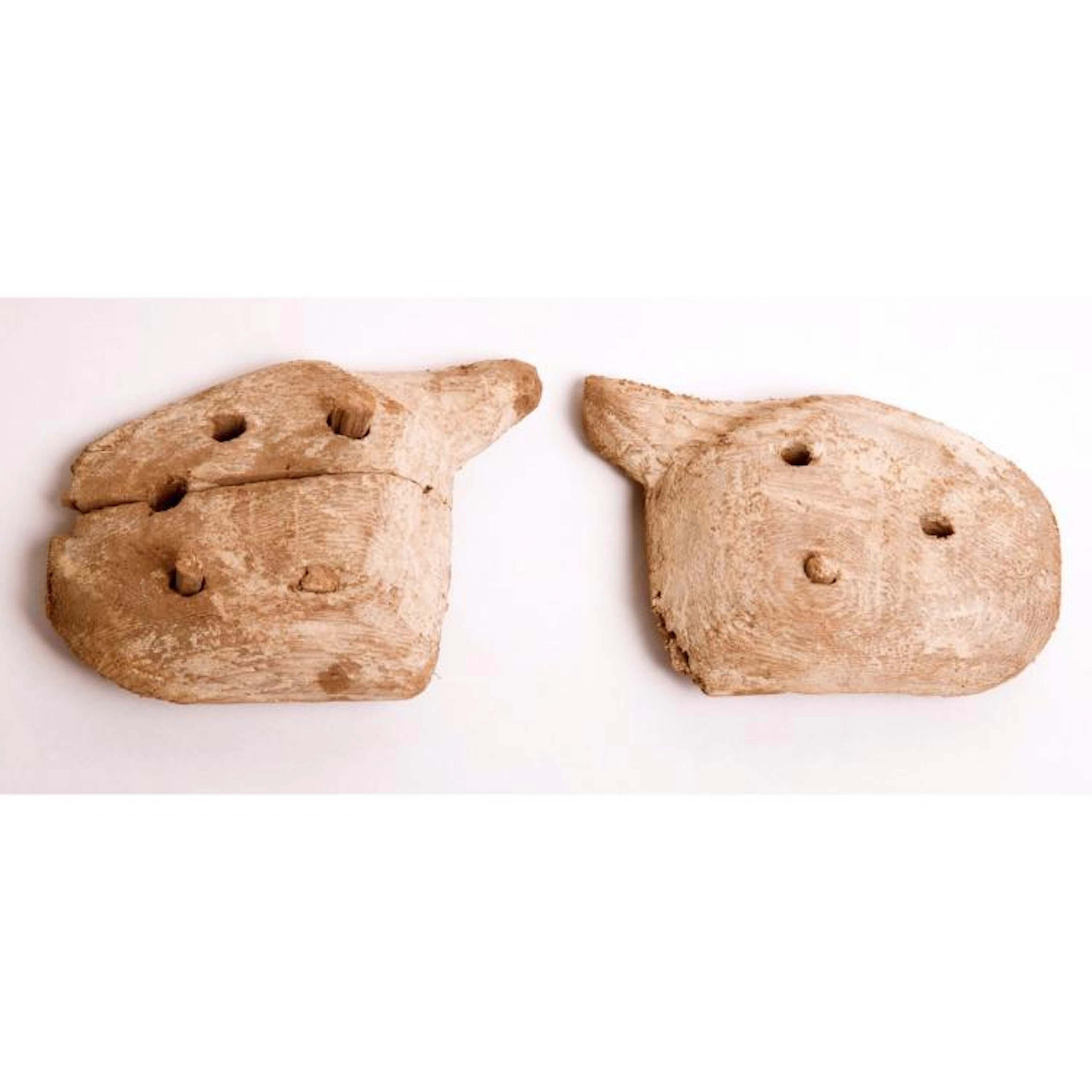 A Pair of Ancient Egyptian Wood Hands c.664-332 BC.