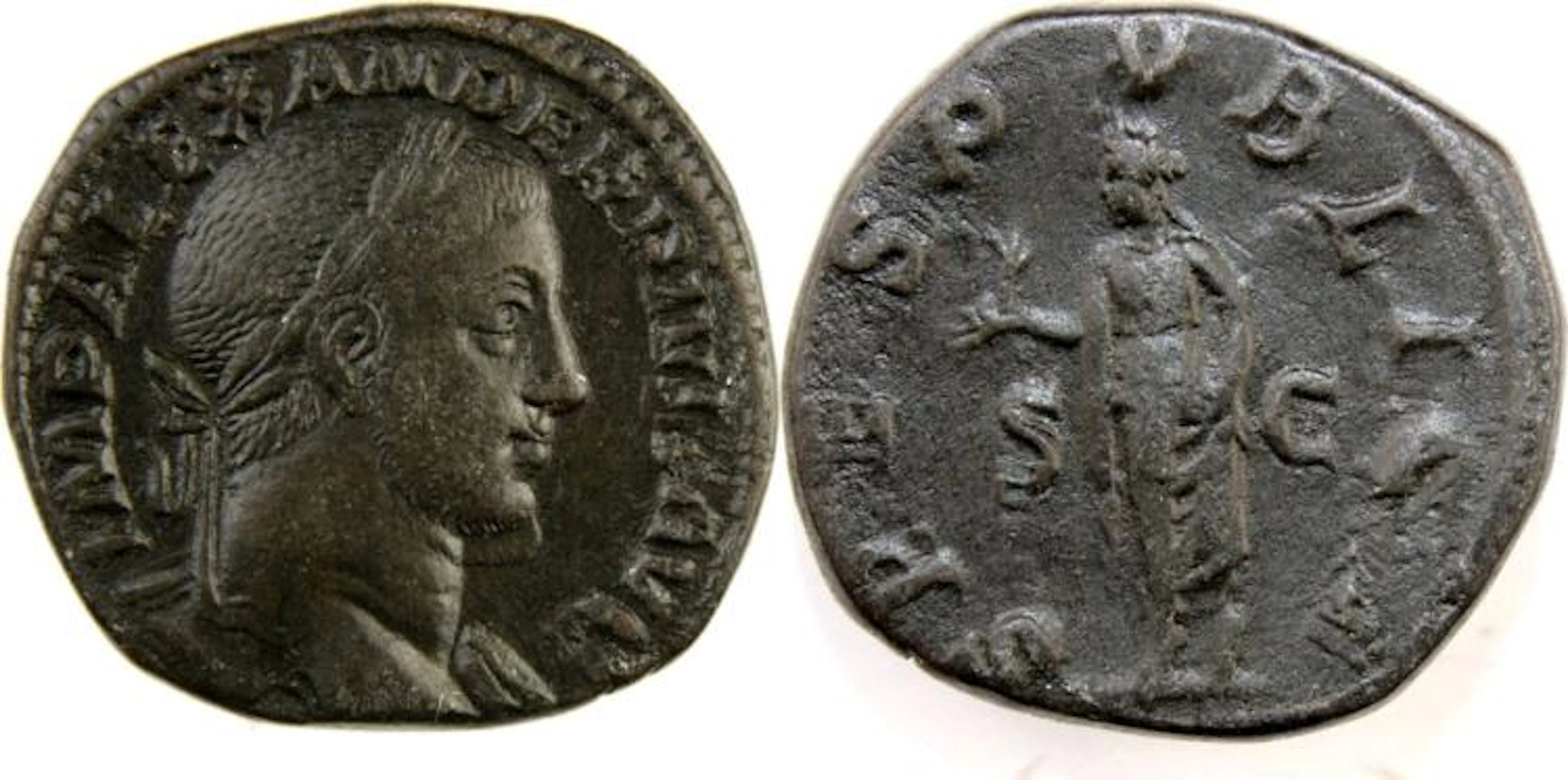 Ancient Roman Bronze Sestertius SEVERUS ALEXANDER. 222-235 AD.