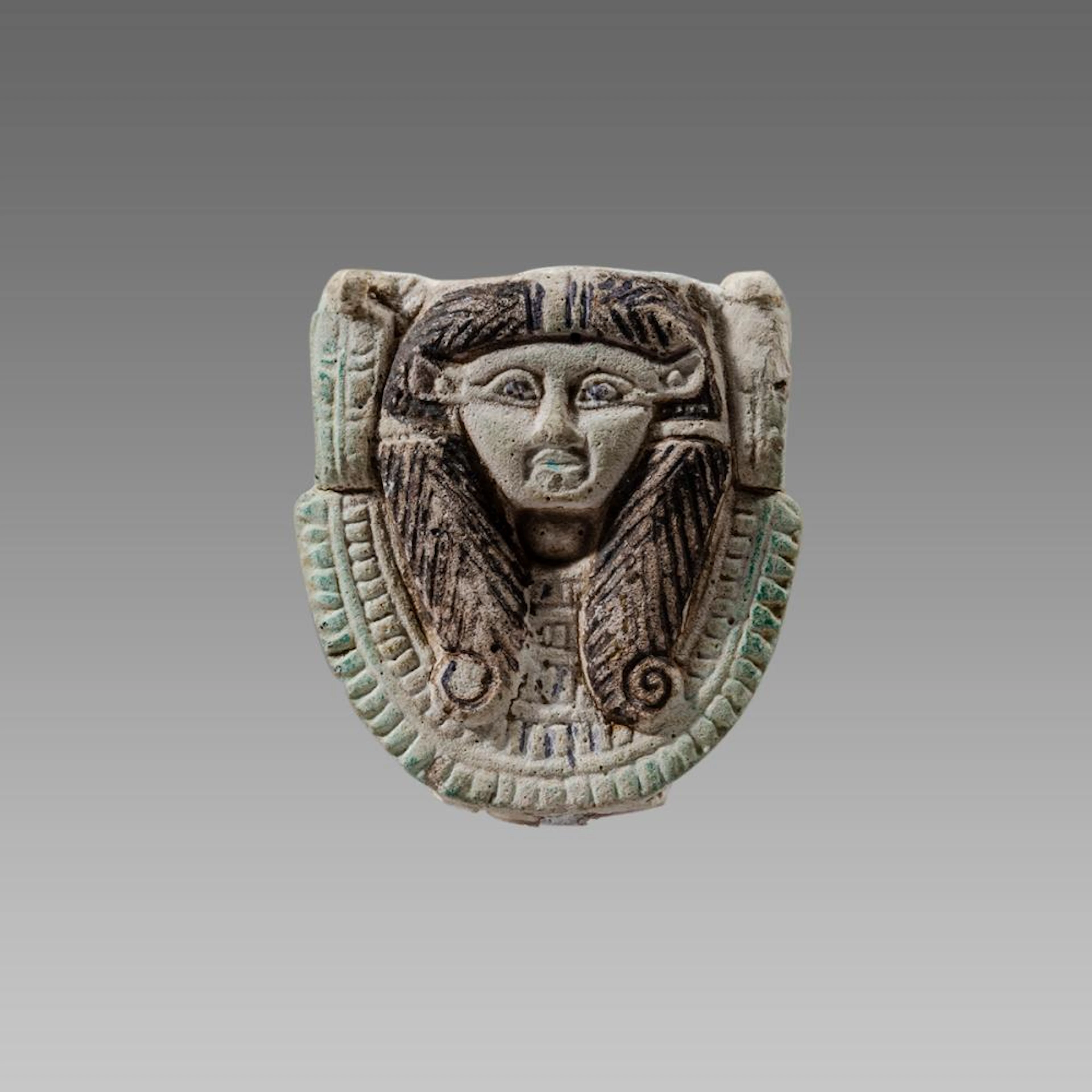 Ancient Egyptian Faience Amulet Hathor c.664-300 BC.