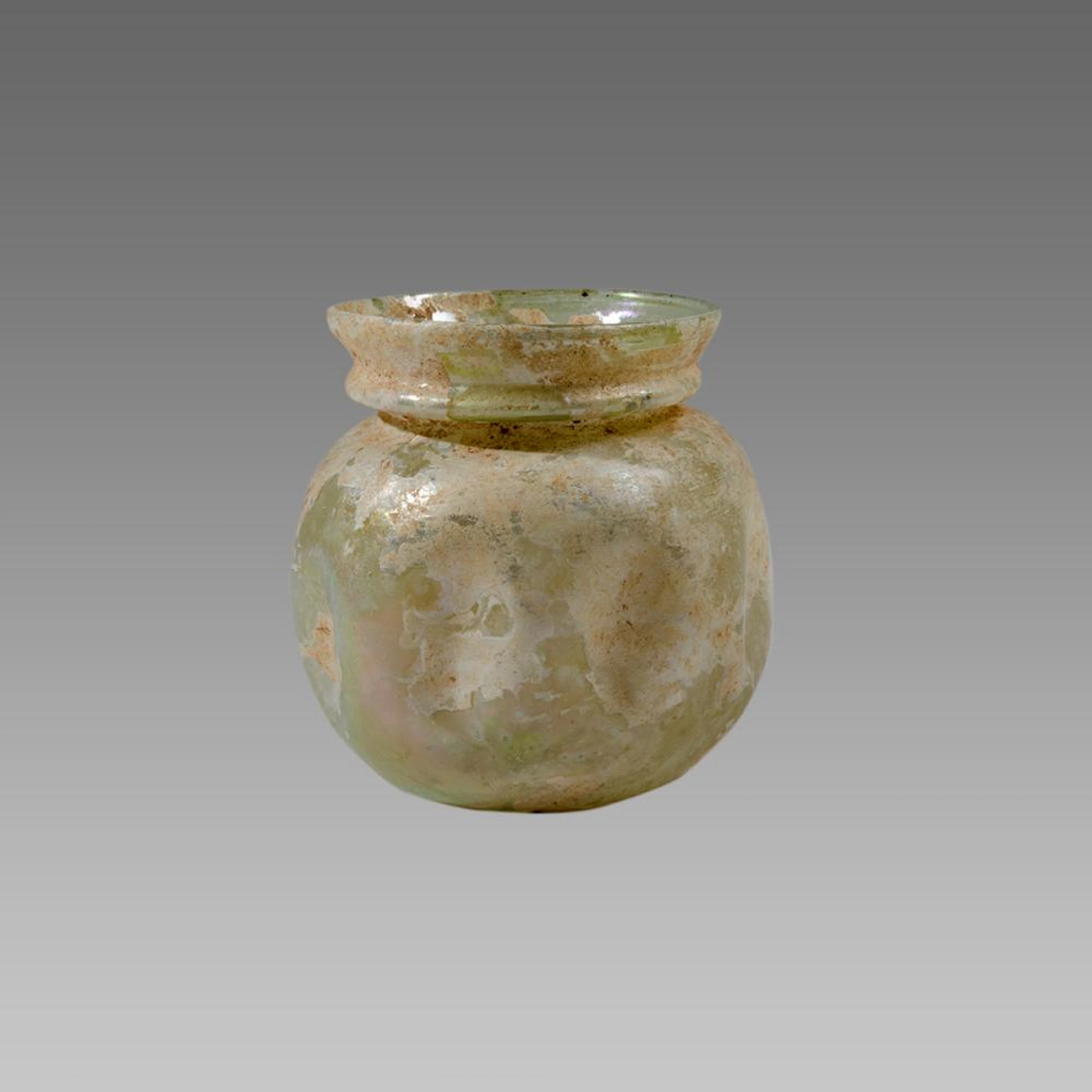 Ancient Roman Glass Jar c.1st century AD.