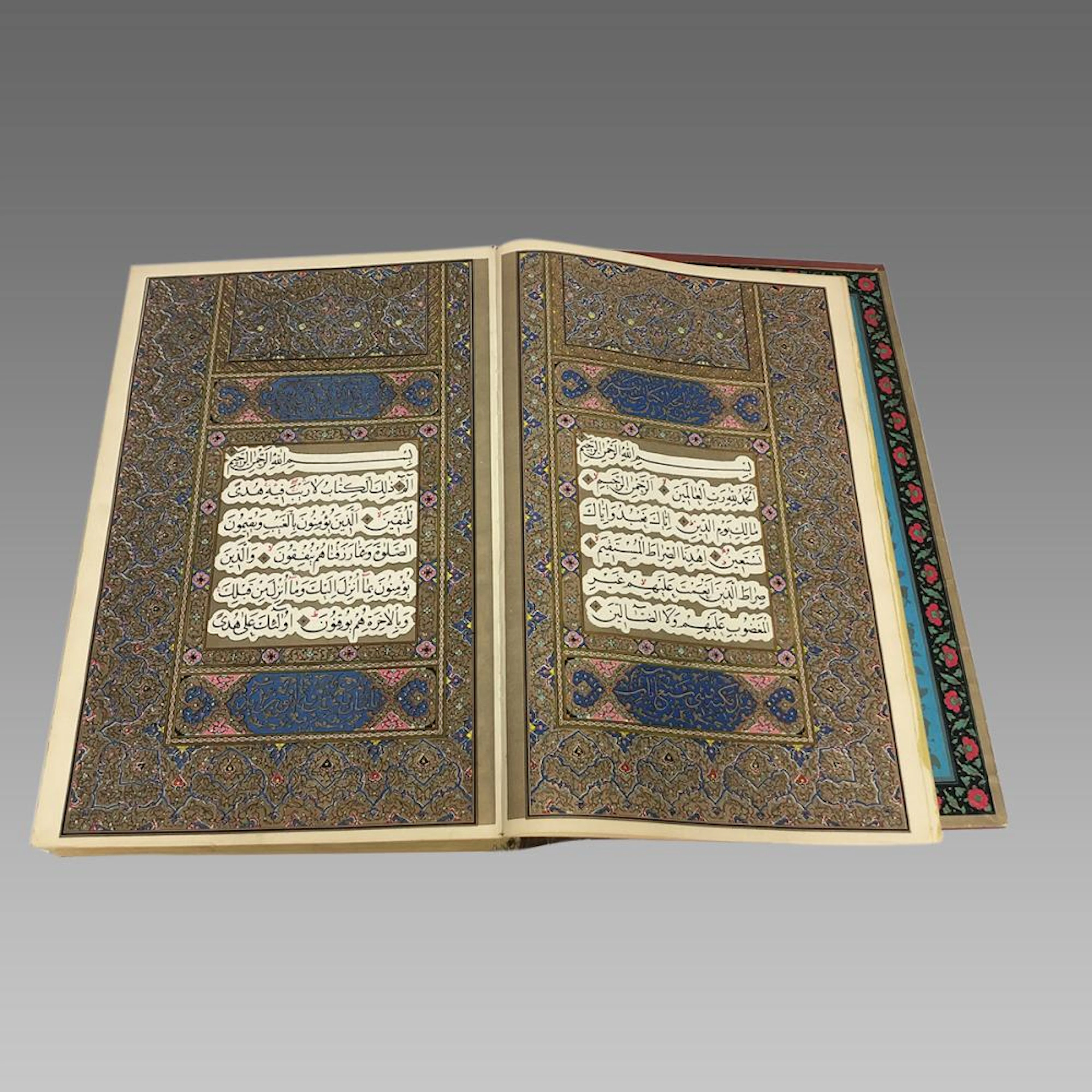 Large Persian Quran Book. Presentation For Shah mohamed reda bahlawi.