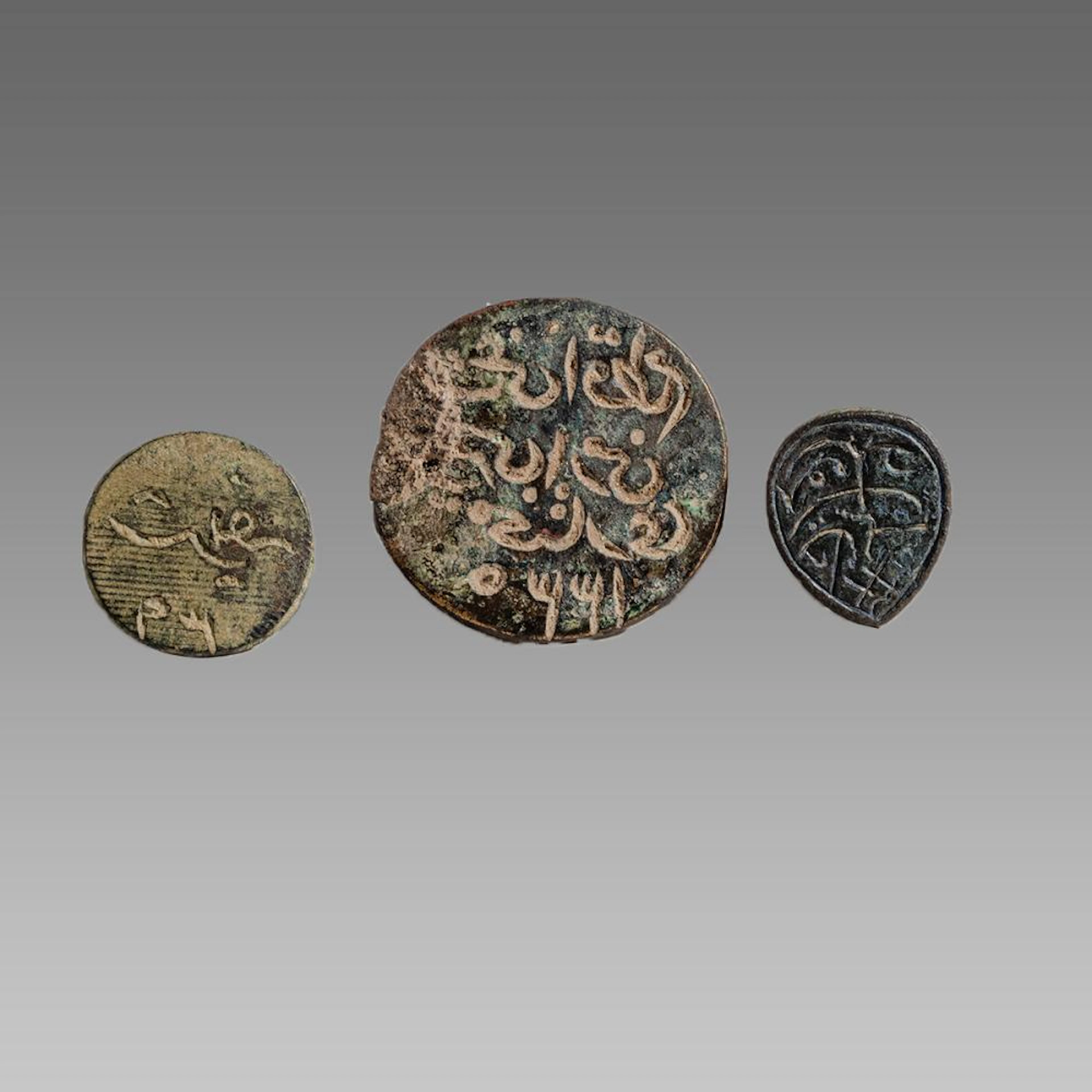 Lot of 4 Islamic Bronze Seals c.18th century AD.