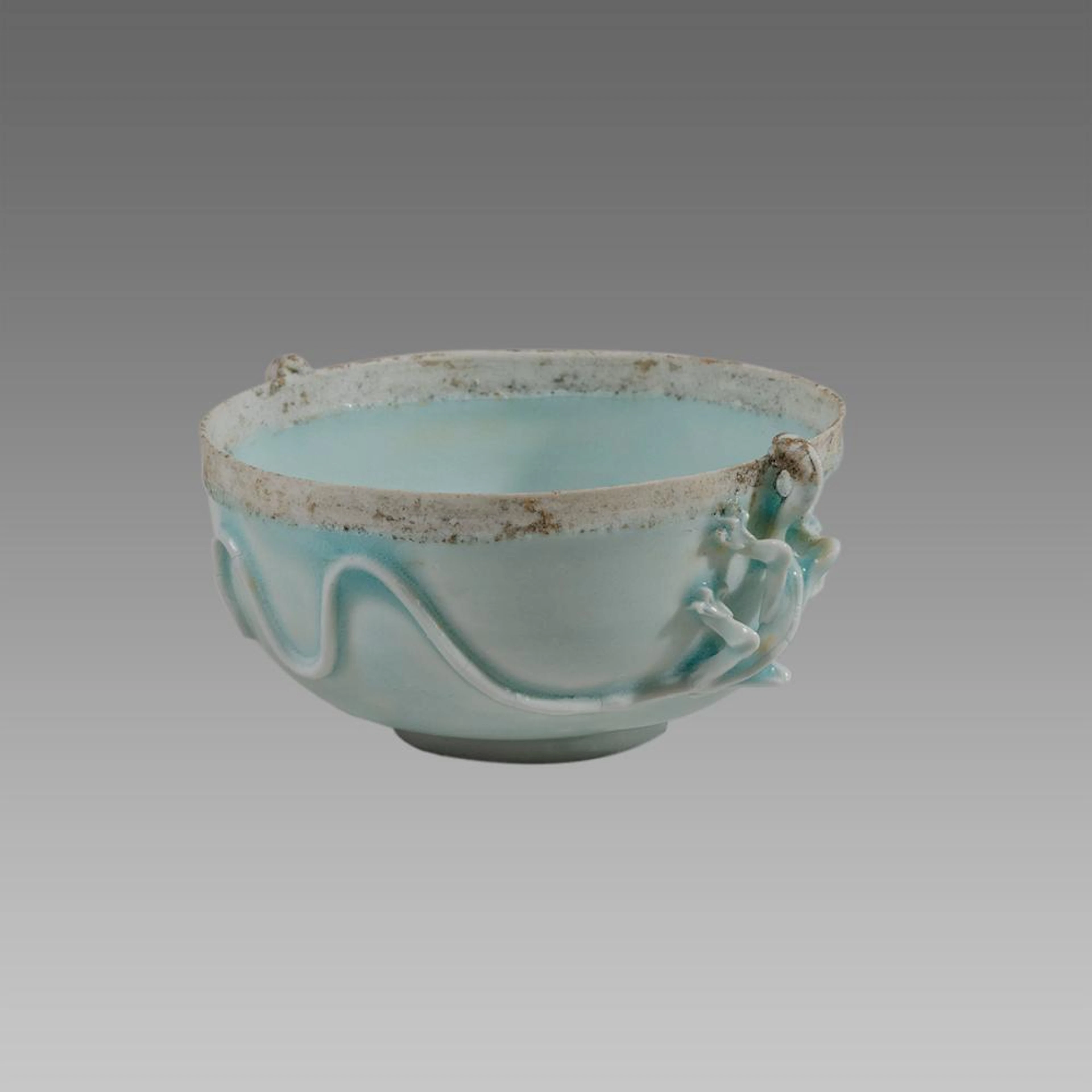 Chinese Song Dynasty Ceramic Bowl with Dragons.