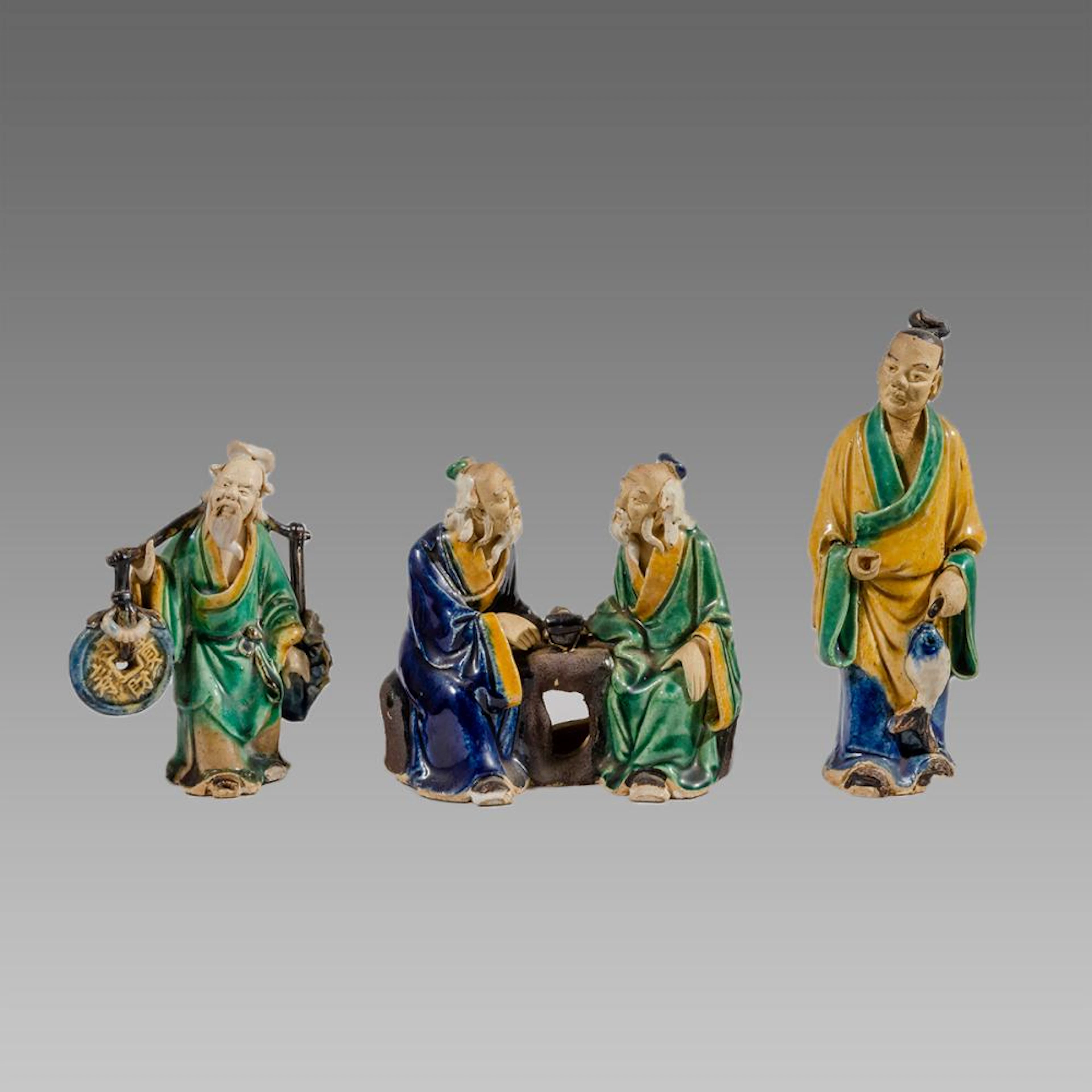 Lot of 3 Chinese Ceramic Figures.