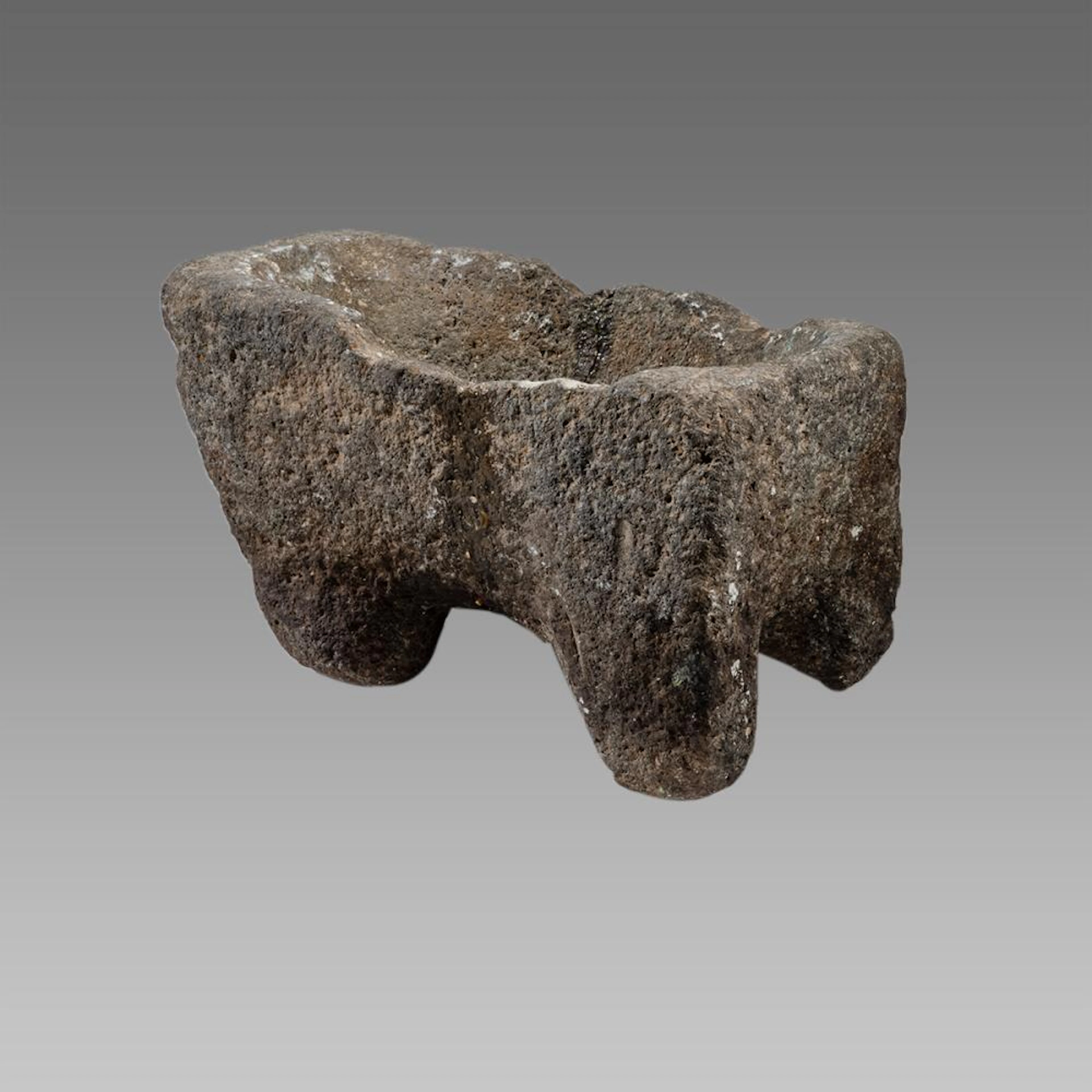 Roman Basalt Stone Mortar c.2nd-4th century AD.