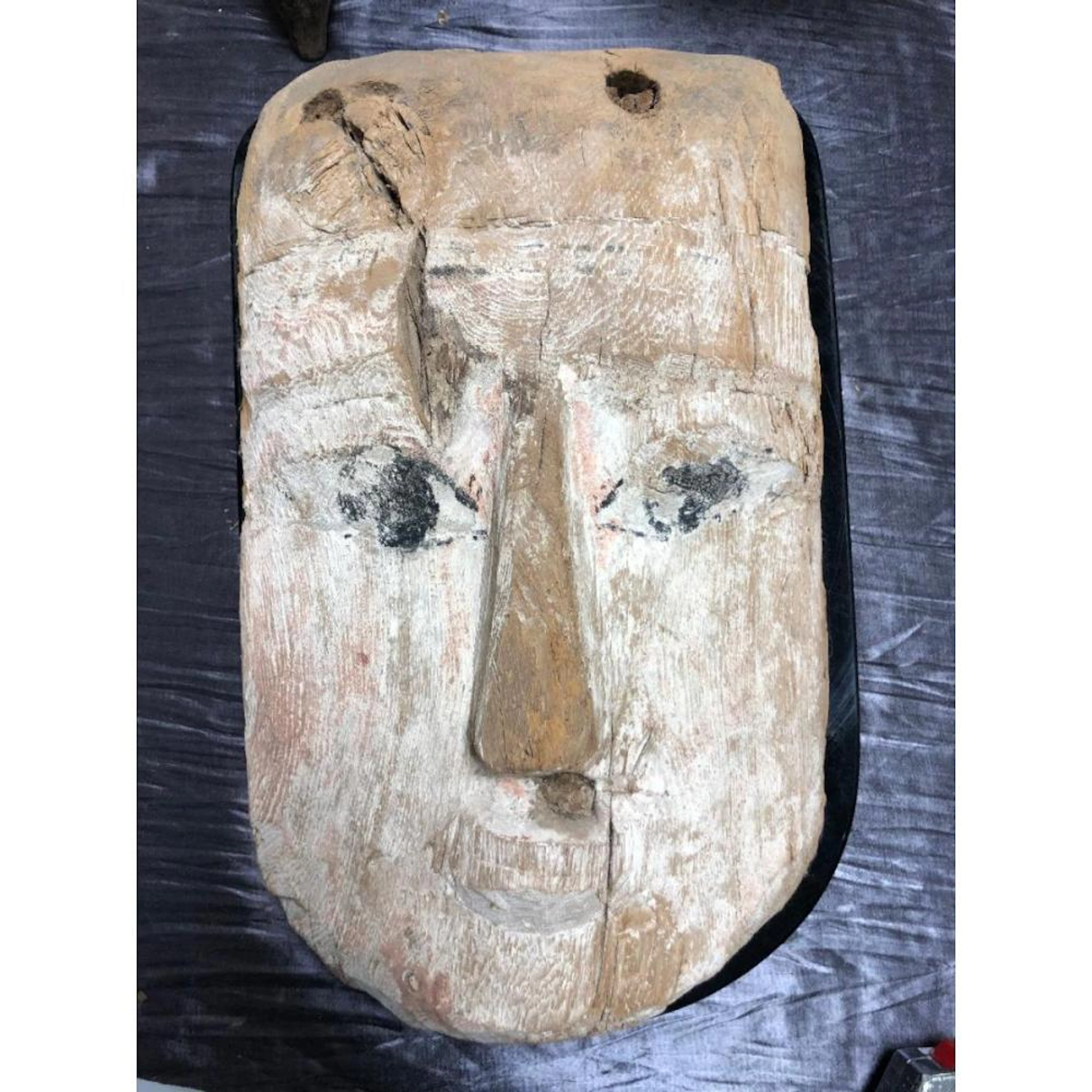 Ancient Egyptian Mummy Wood Mask c.664-332 BC.