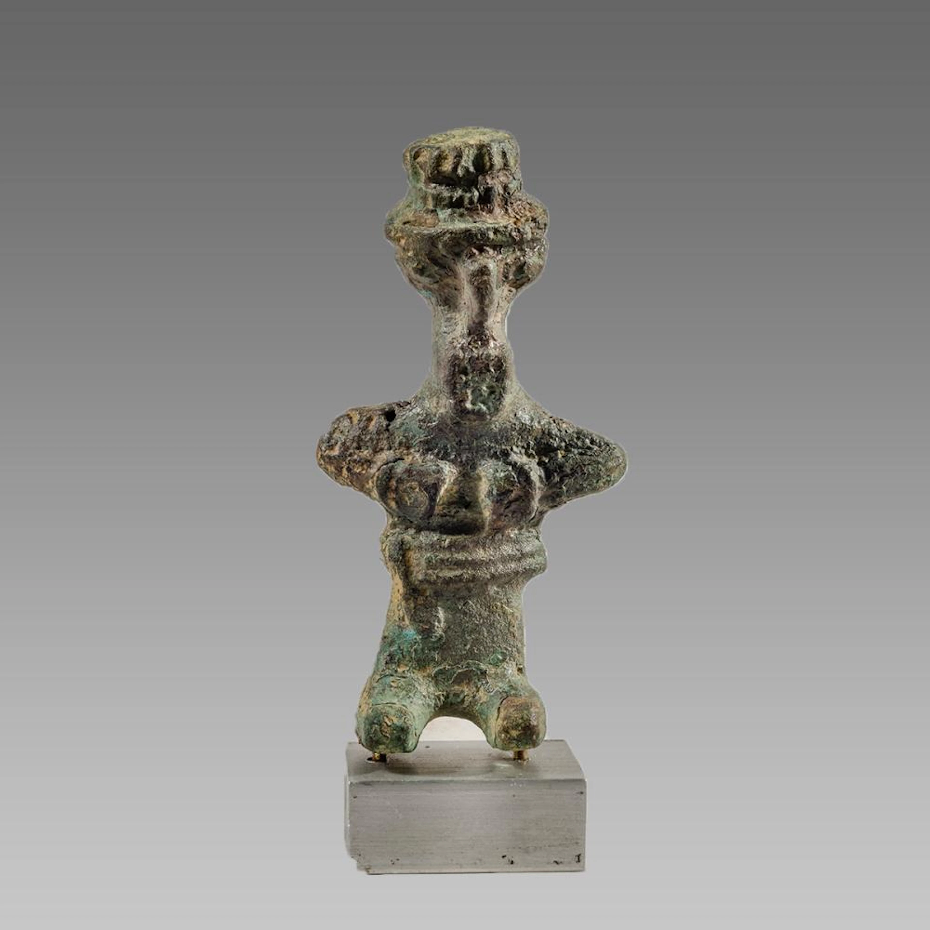 Ancient Parthian Bronze Bearded Man c.1st century AD.