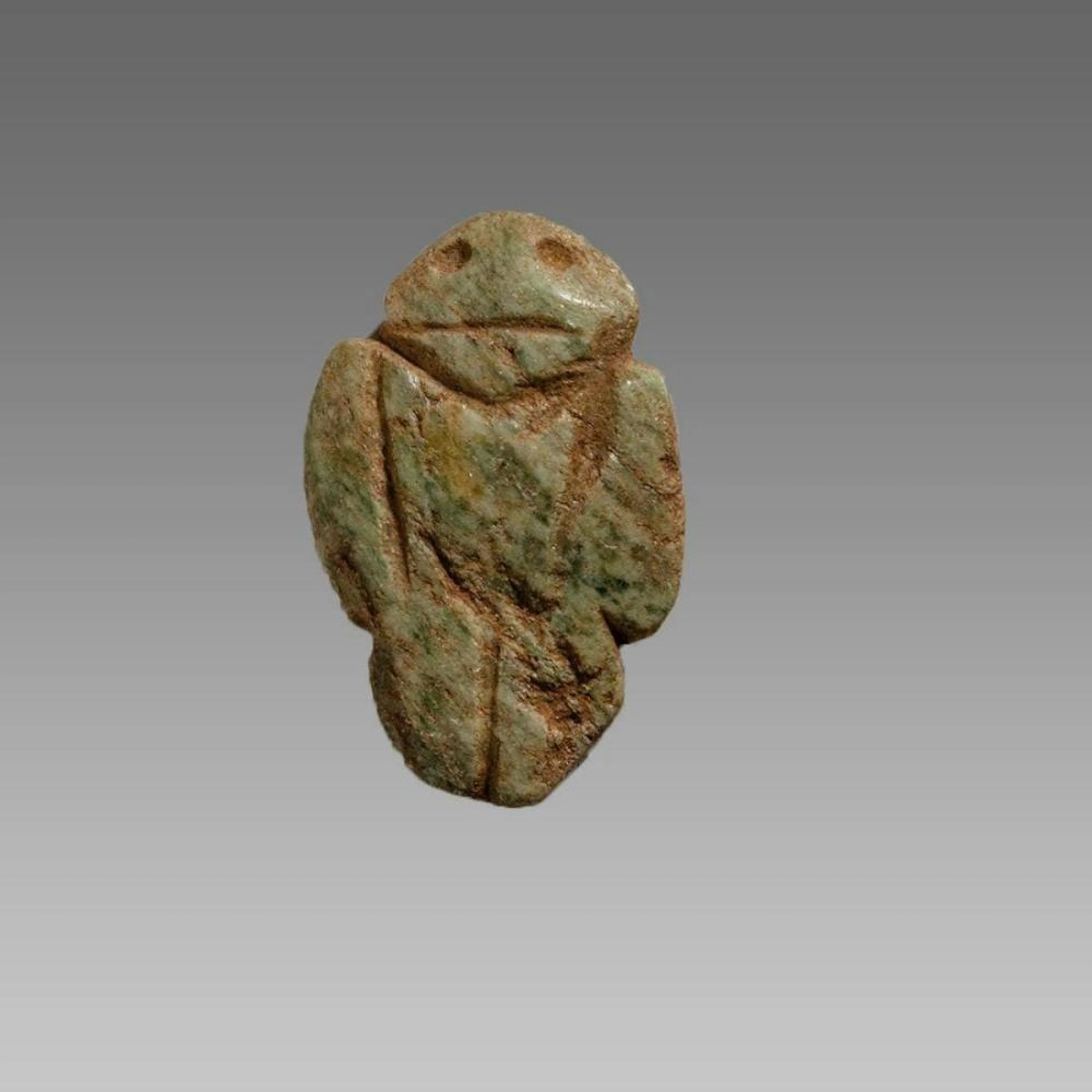Ancient Pre-Columbian Mixtec Jade pendant Figure c.800 AD.