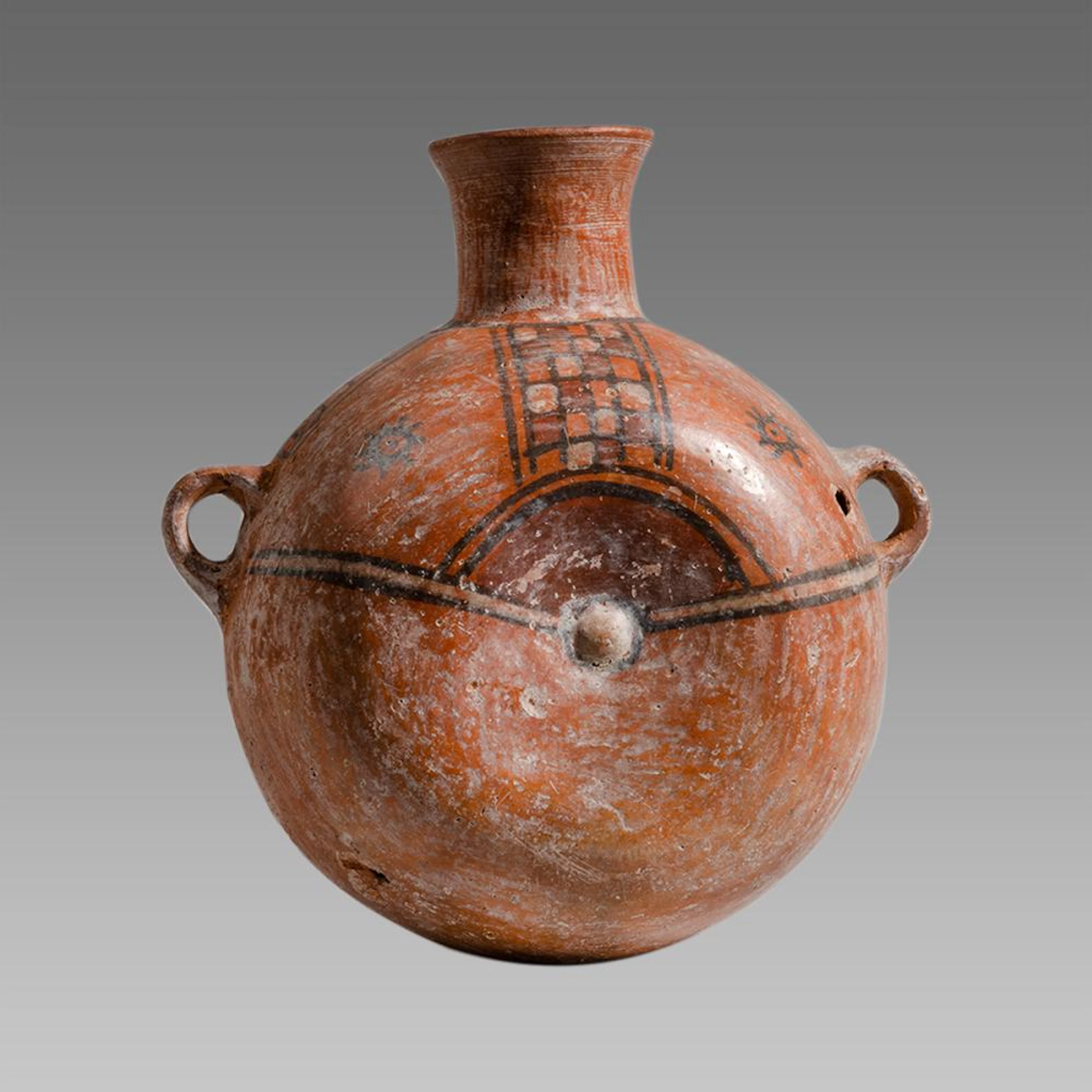 Pre-Columbian Peruvian Flask c.1000-1400 AD.