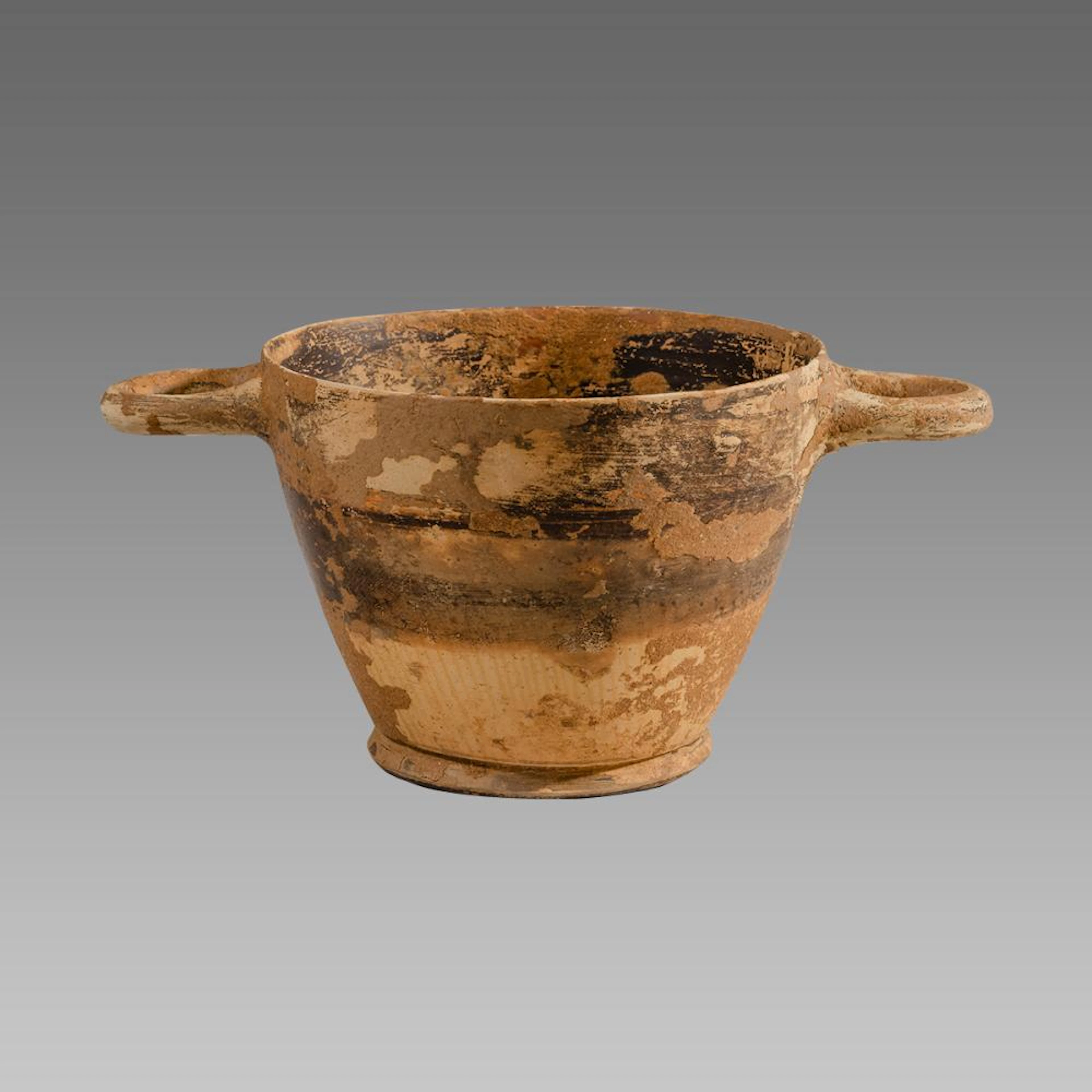 Ancient South Italian pottery Skyphos Circa 350 B.C.