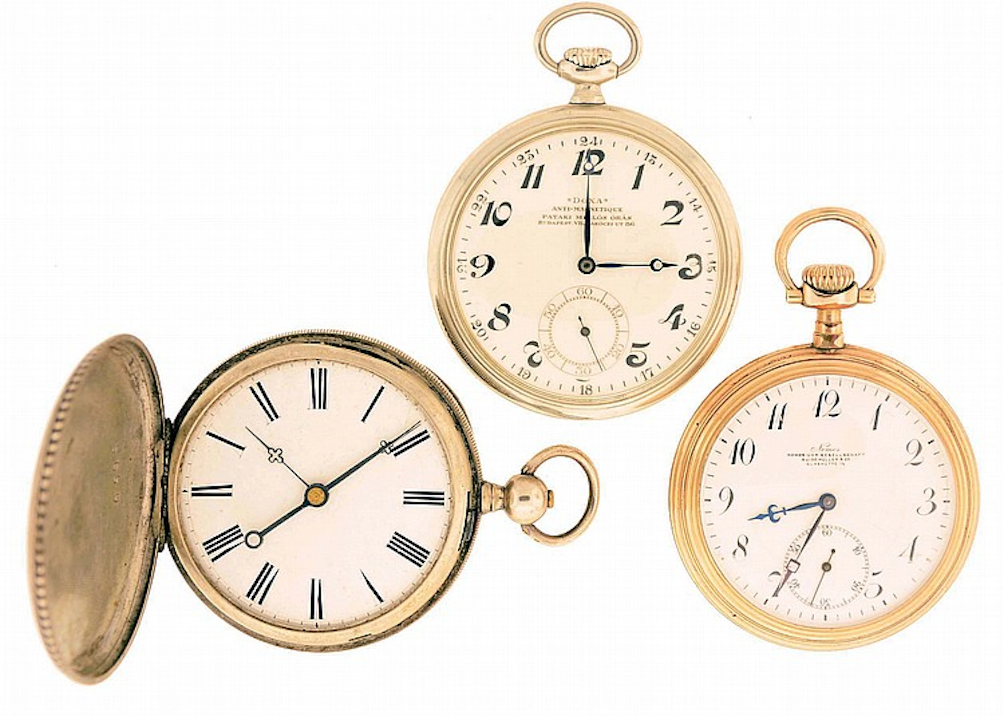 Pocket watches- 3 (Three): The first a "Nomos