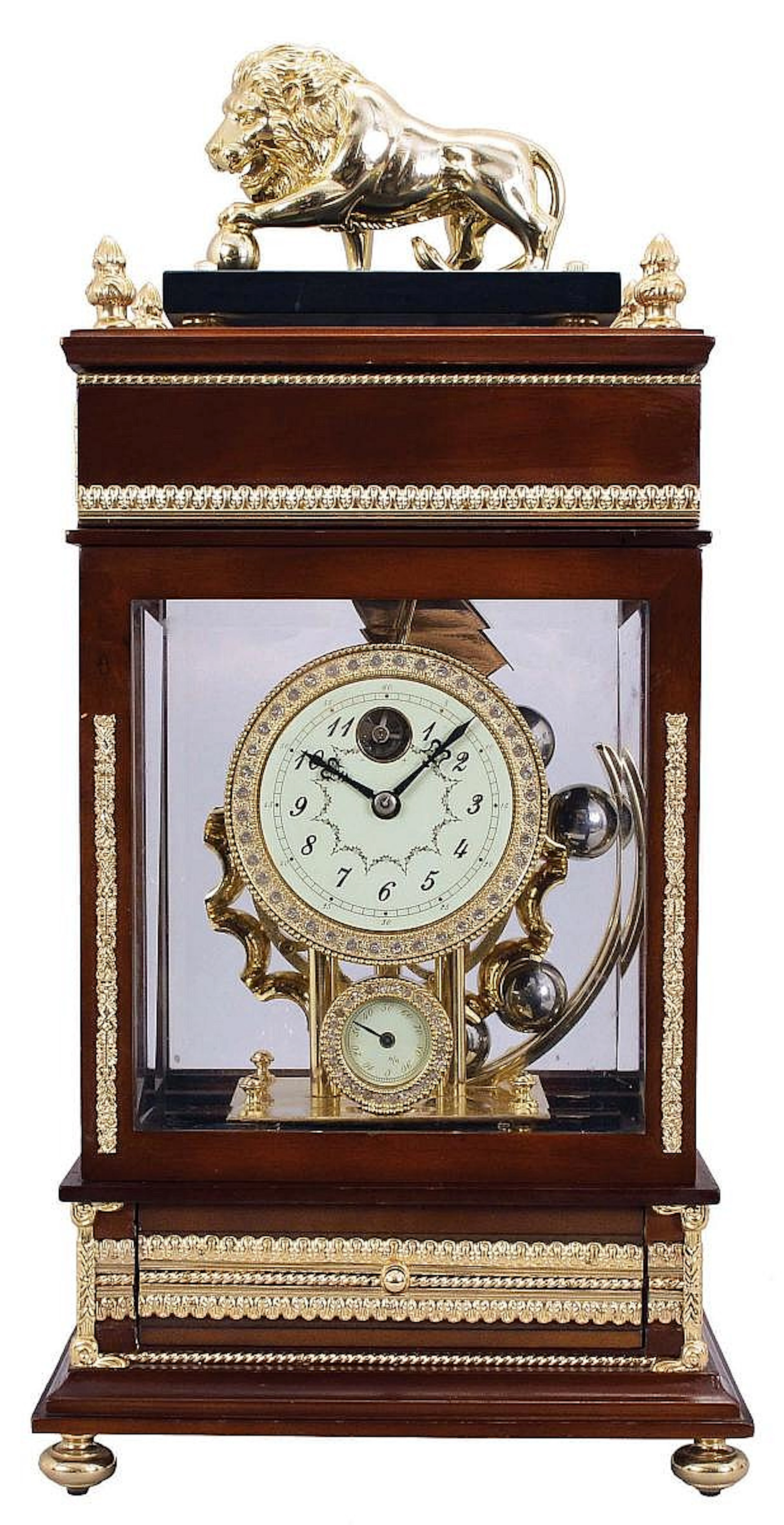 Chinese reproduction of a Ferris Wheel falling ball gravity mystery timepiece