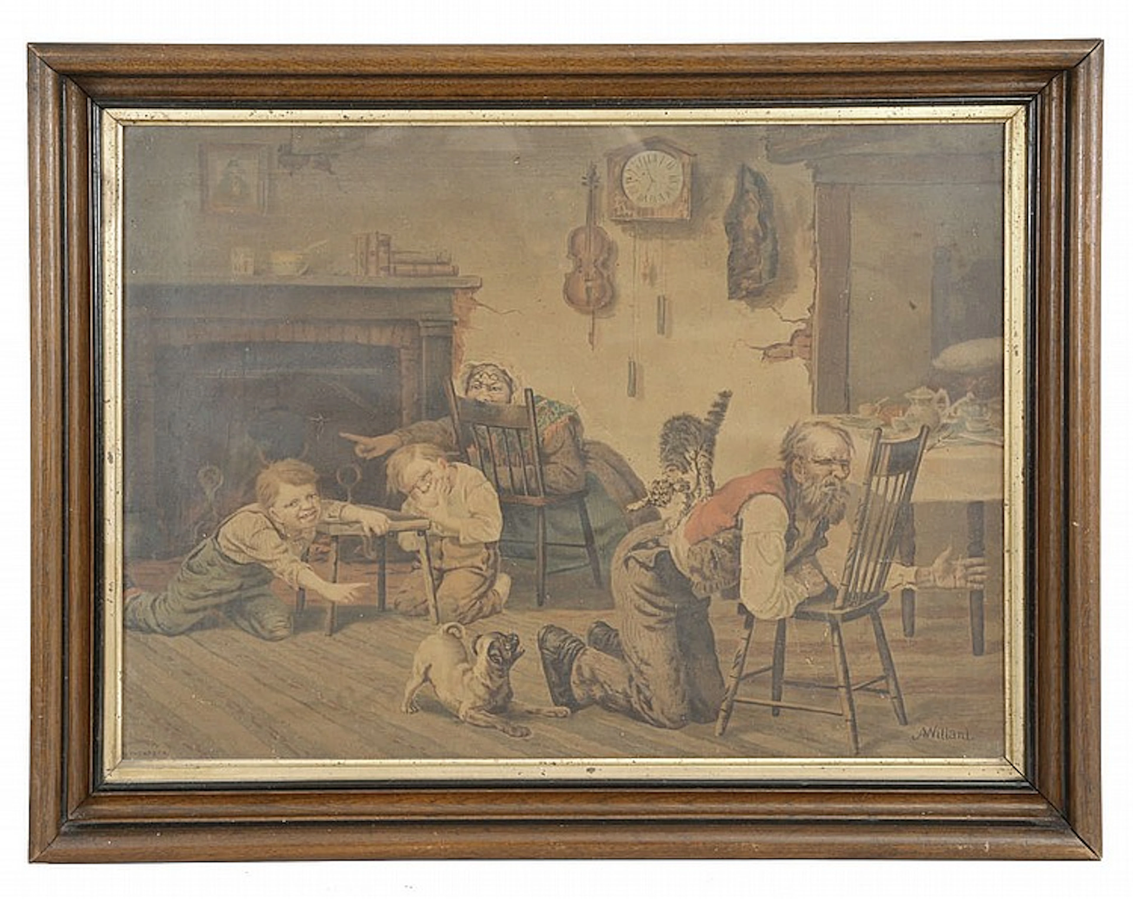 Clock related art, ephemera, and collectibles