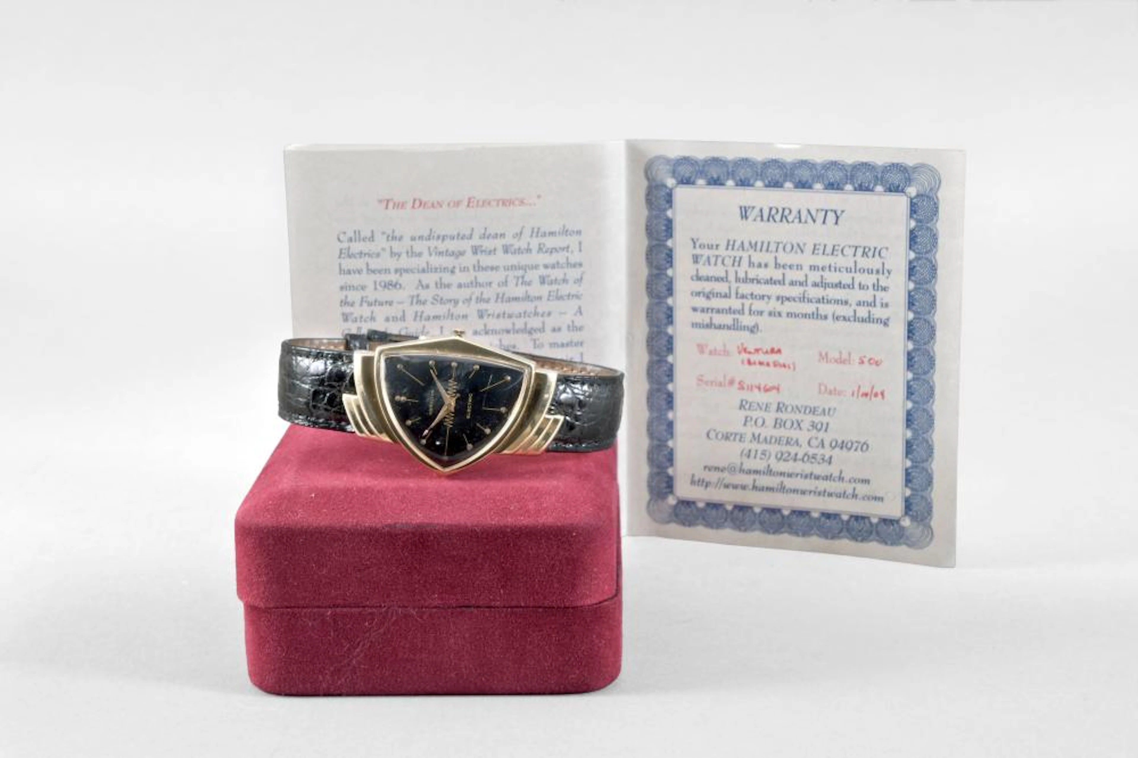 A Hamilton electric "Ventura" model wrist watch