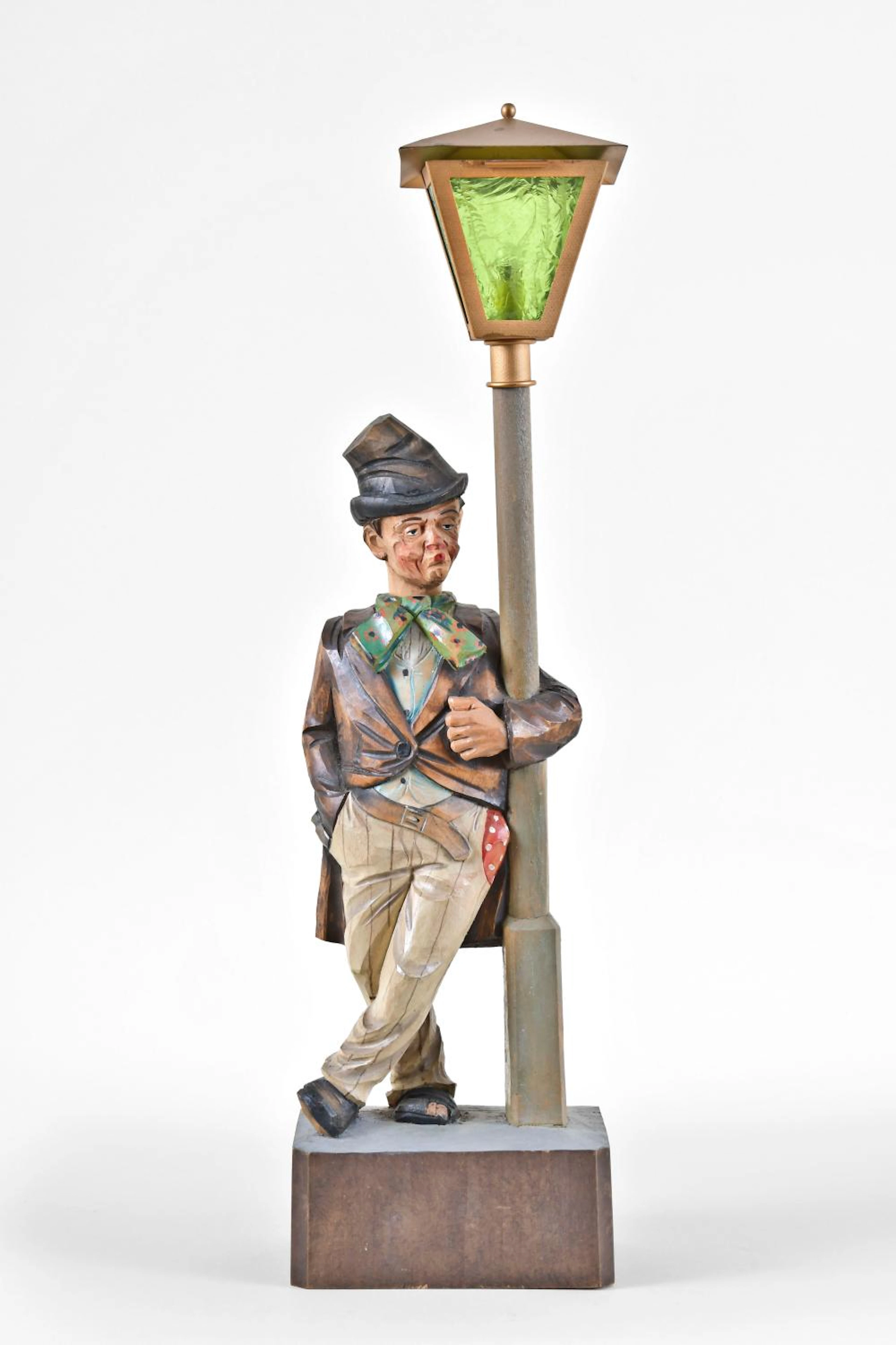A mid 20th century drunkard and lamp post whistler attributed to Karl Griesbaum