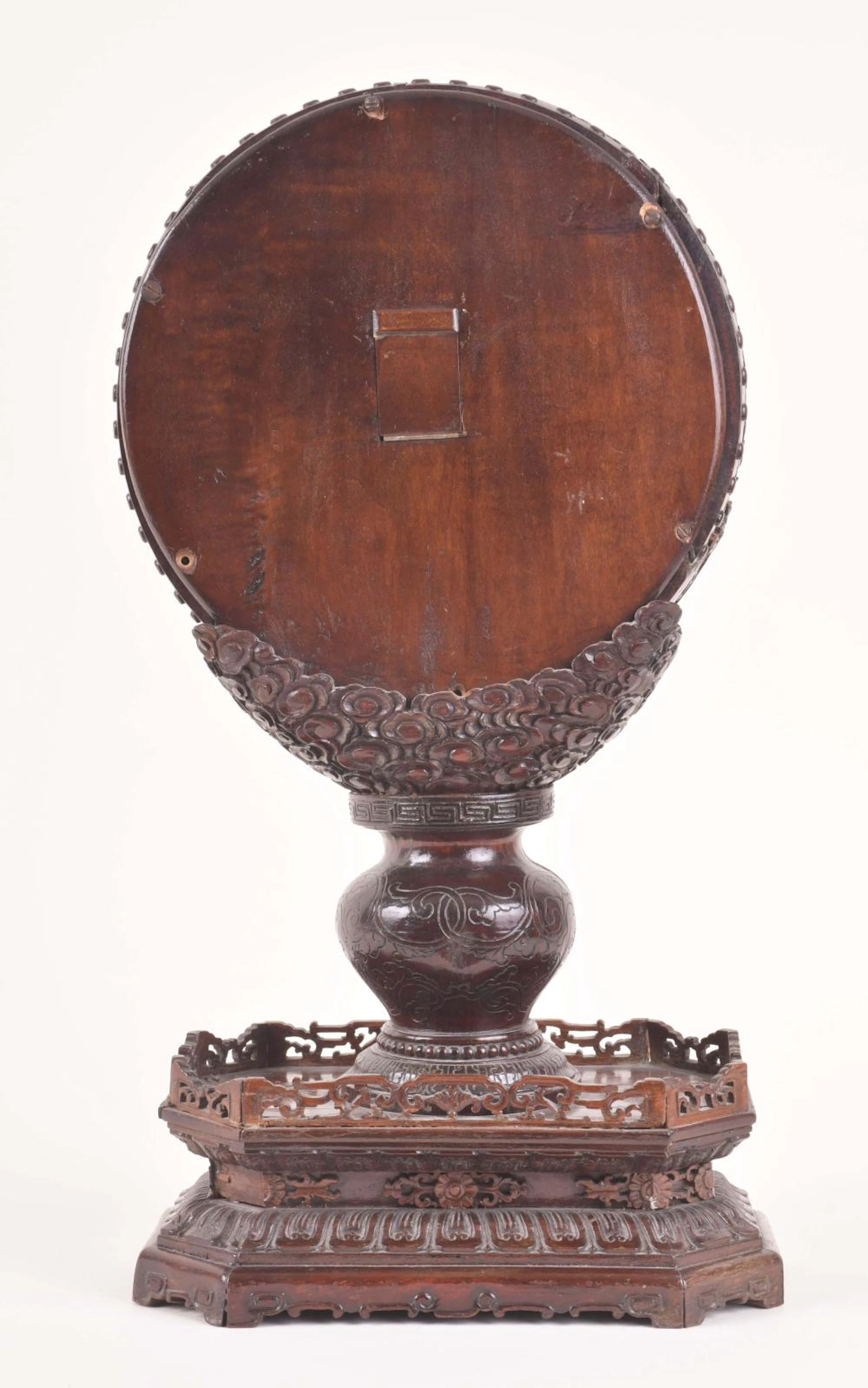 An unusual carved Asian clock with French movement