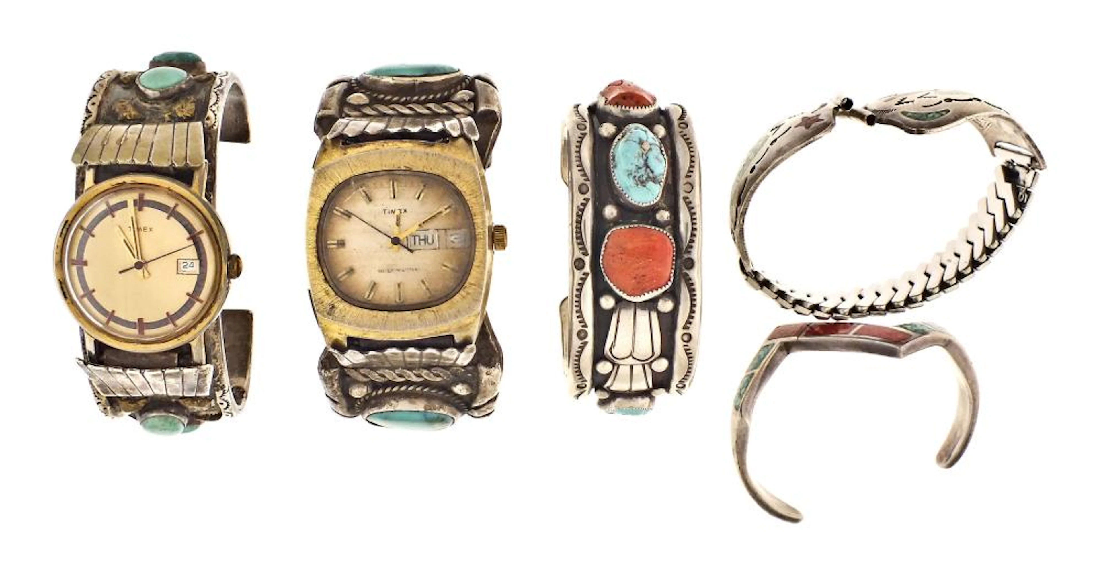 A large lot of Native American jewelry