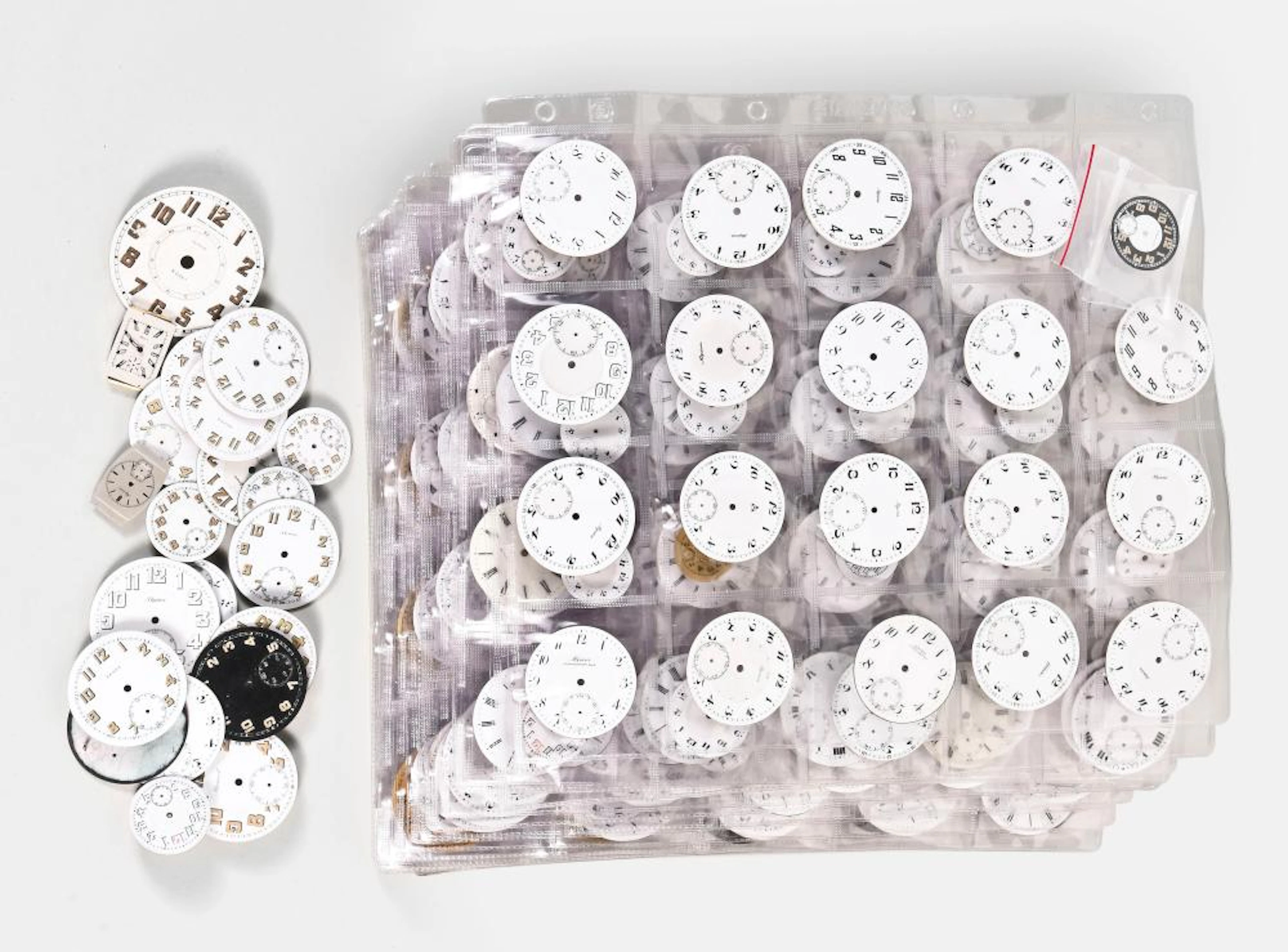 A lot of approximately 400 enamel watch dials