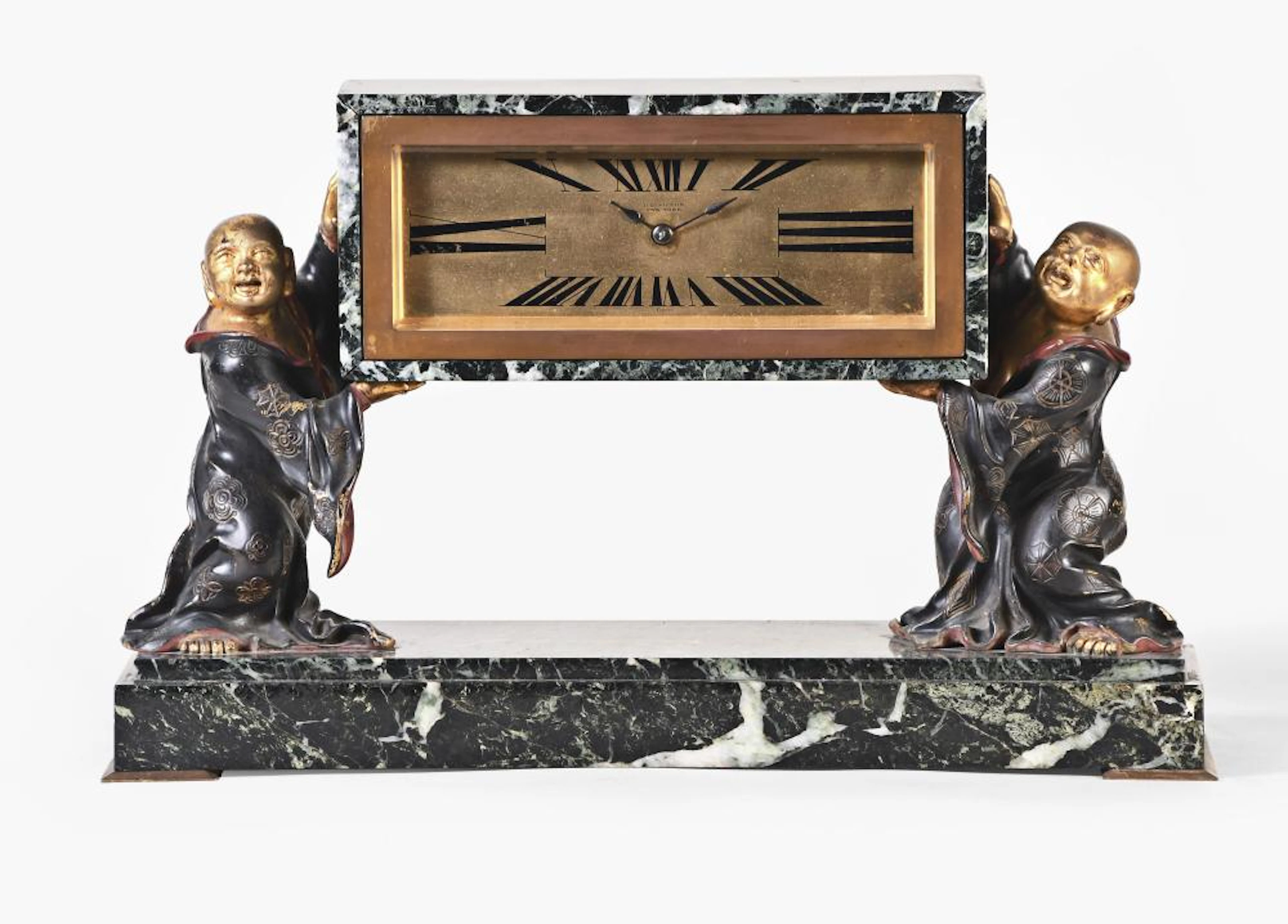 An interesting early 20th century French figural desk...