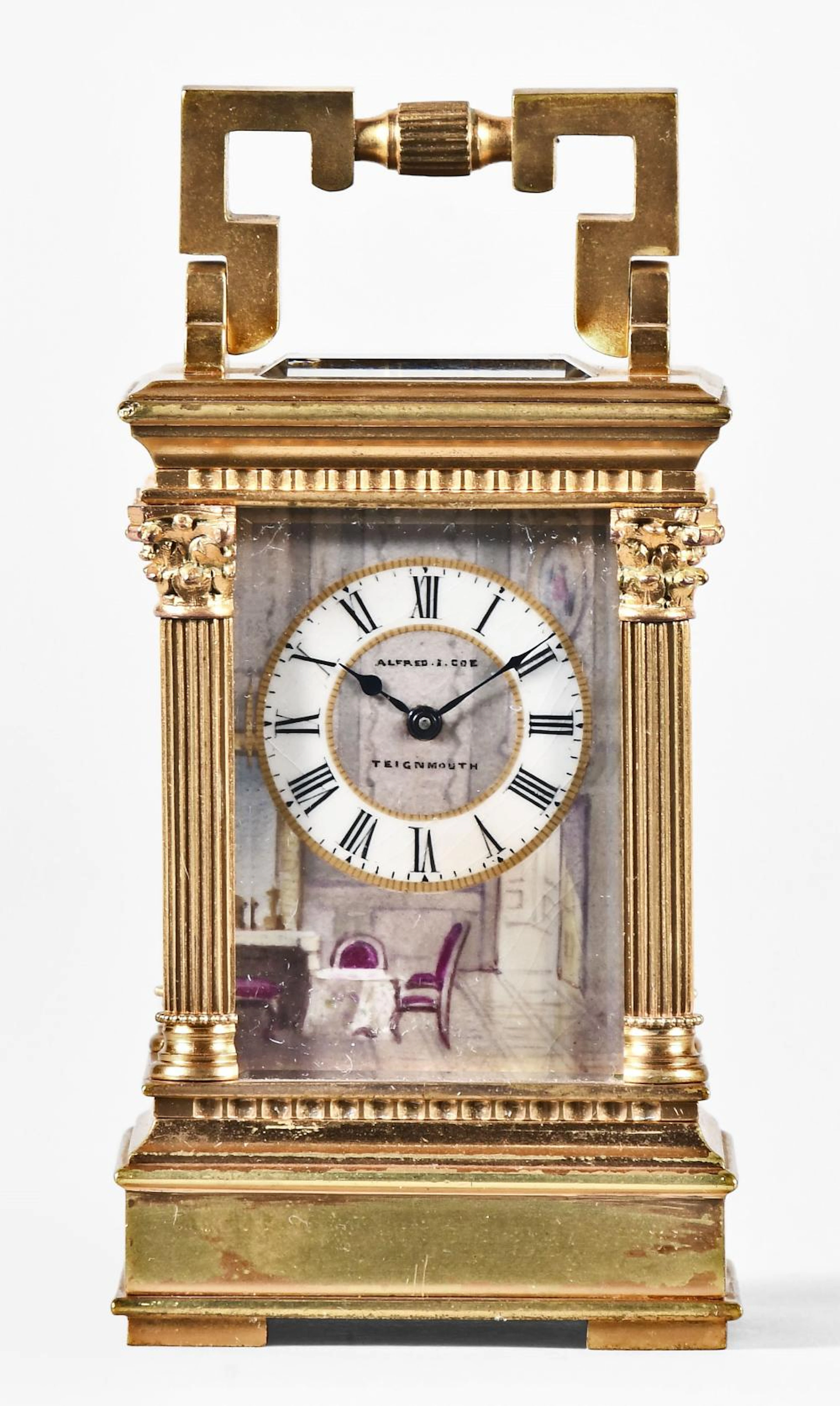 A late 19th century Anglais mignonette #1 carriage clock...