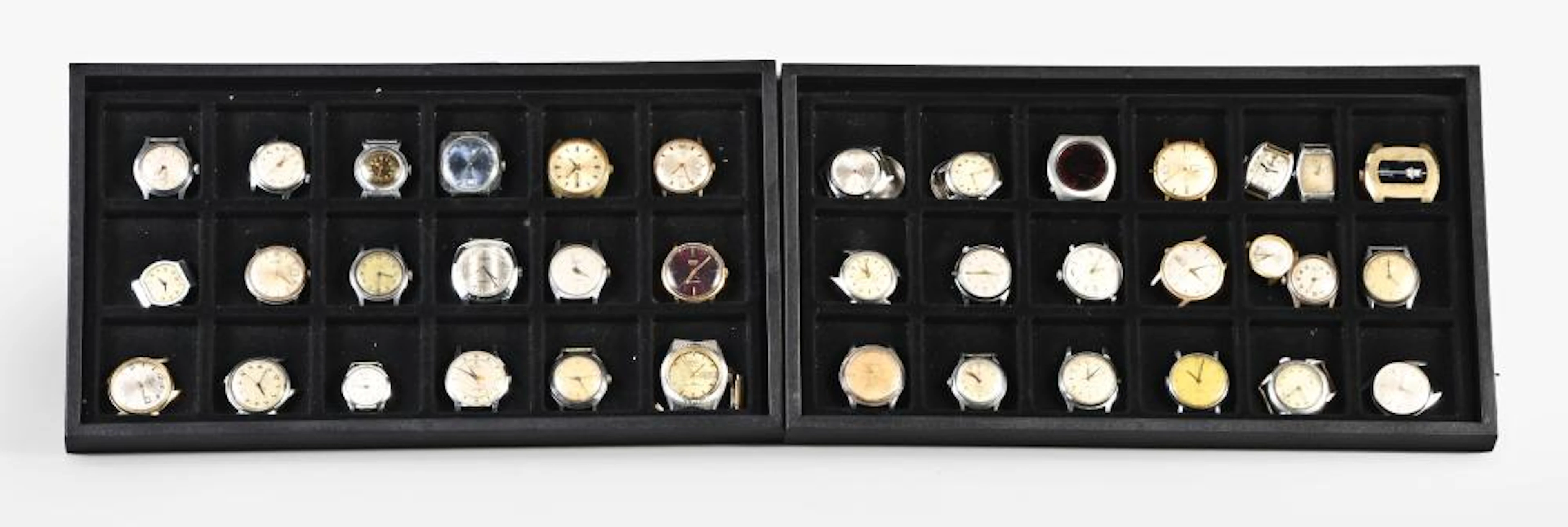 A lot of 38 men's wrist watches