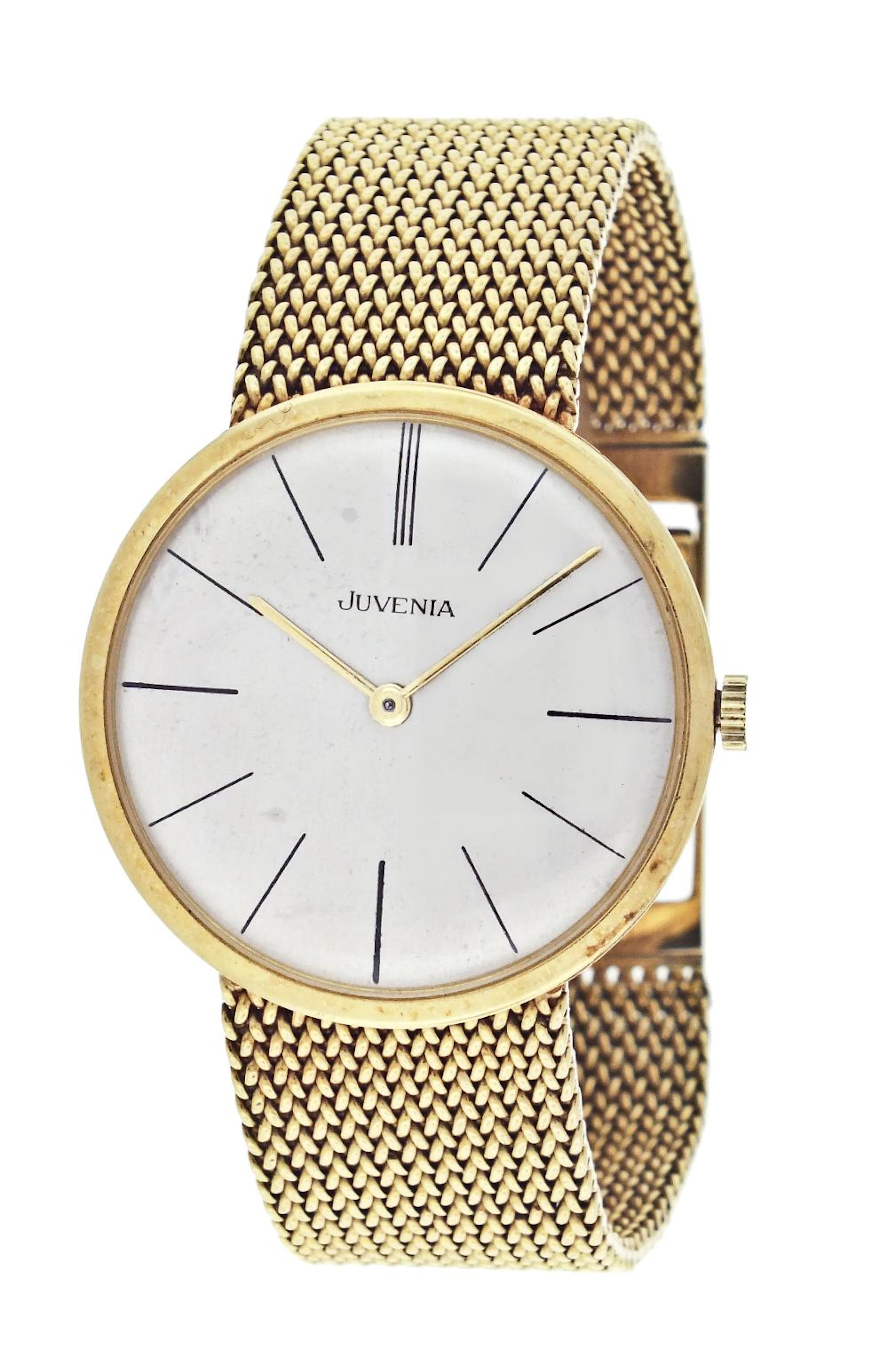 A mid 20th century gold Juvenia wrist watch