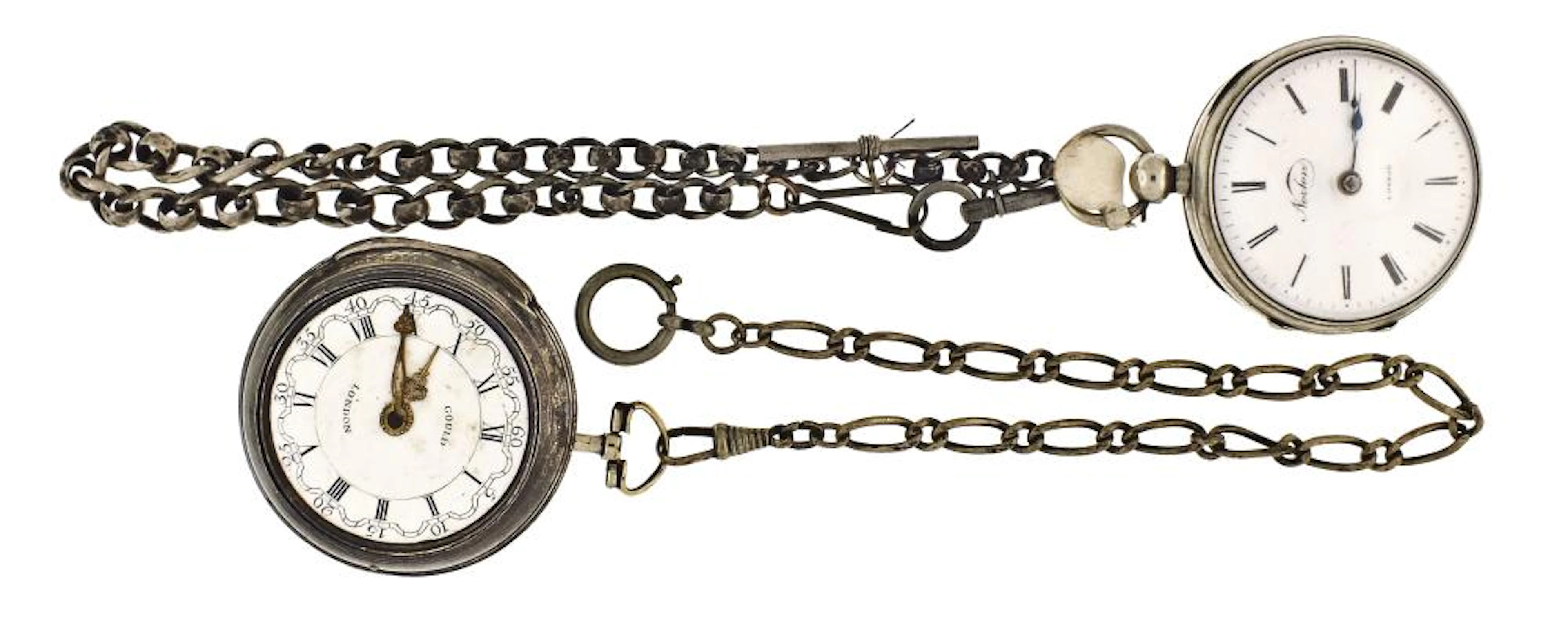 A lot of three European pocket watches