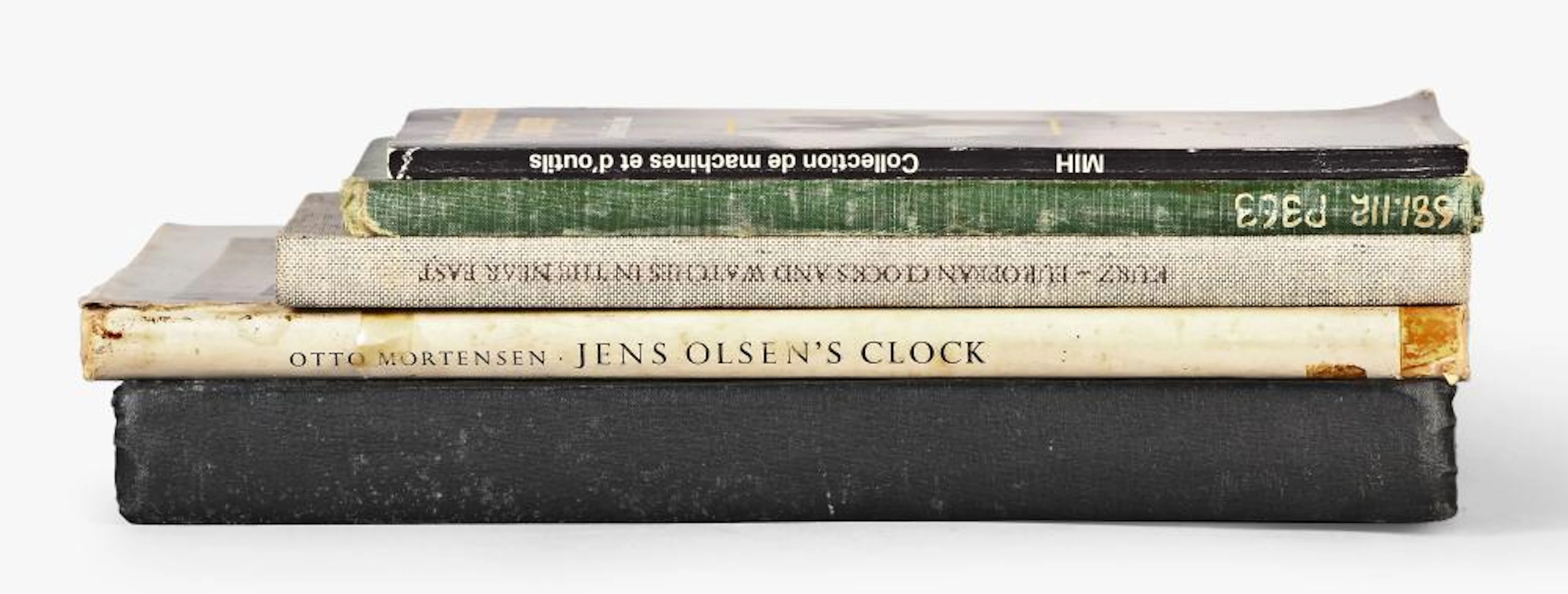 A lot of five horological reference books