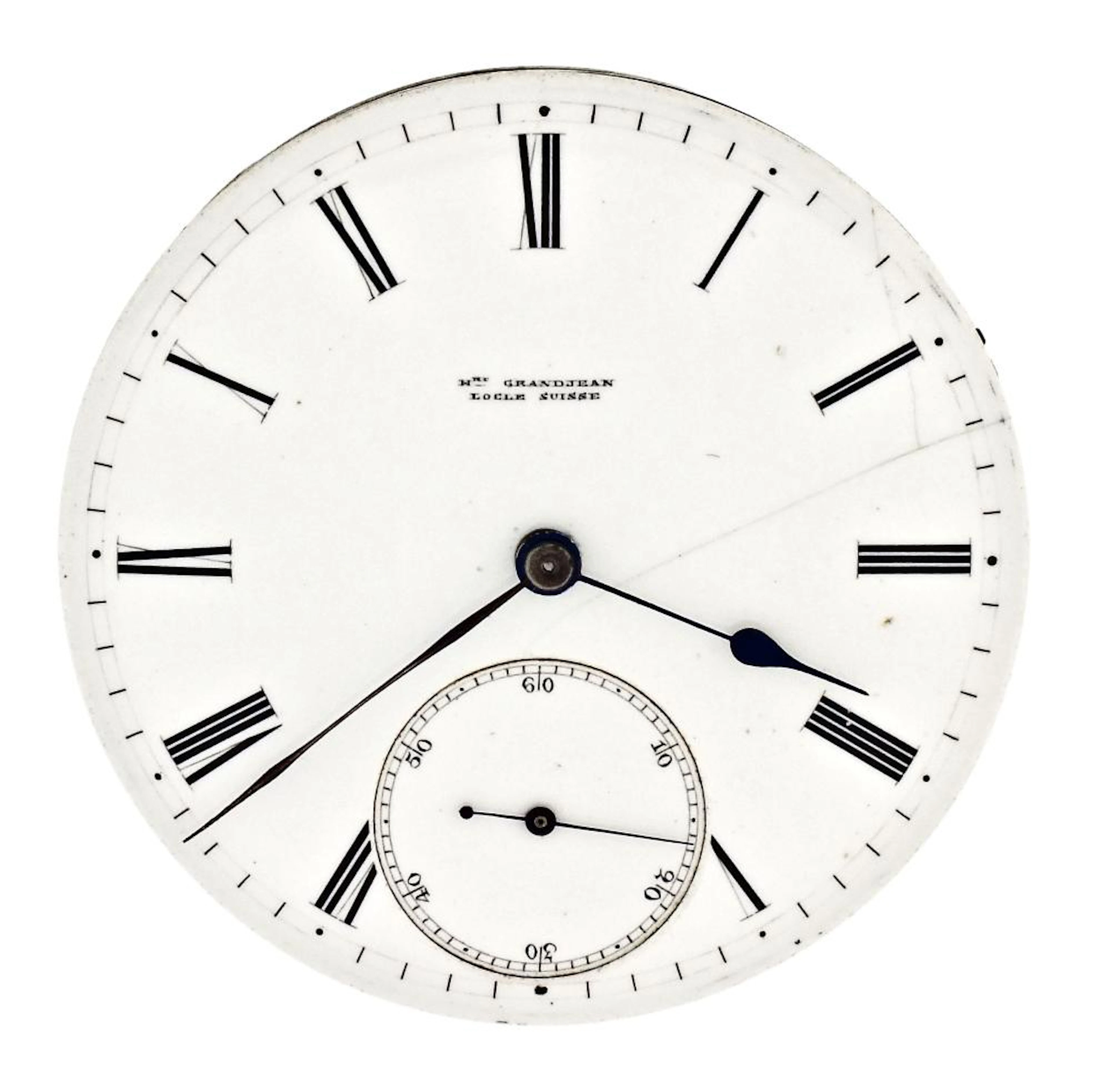 A good spring detent pocket chronometer movement by Hri. Grandjea