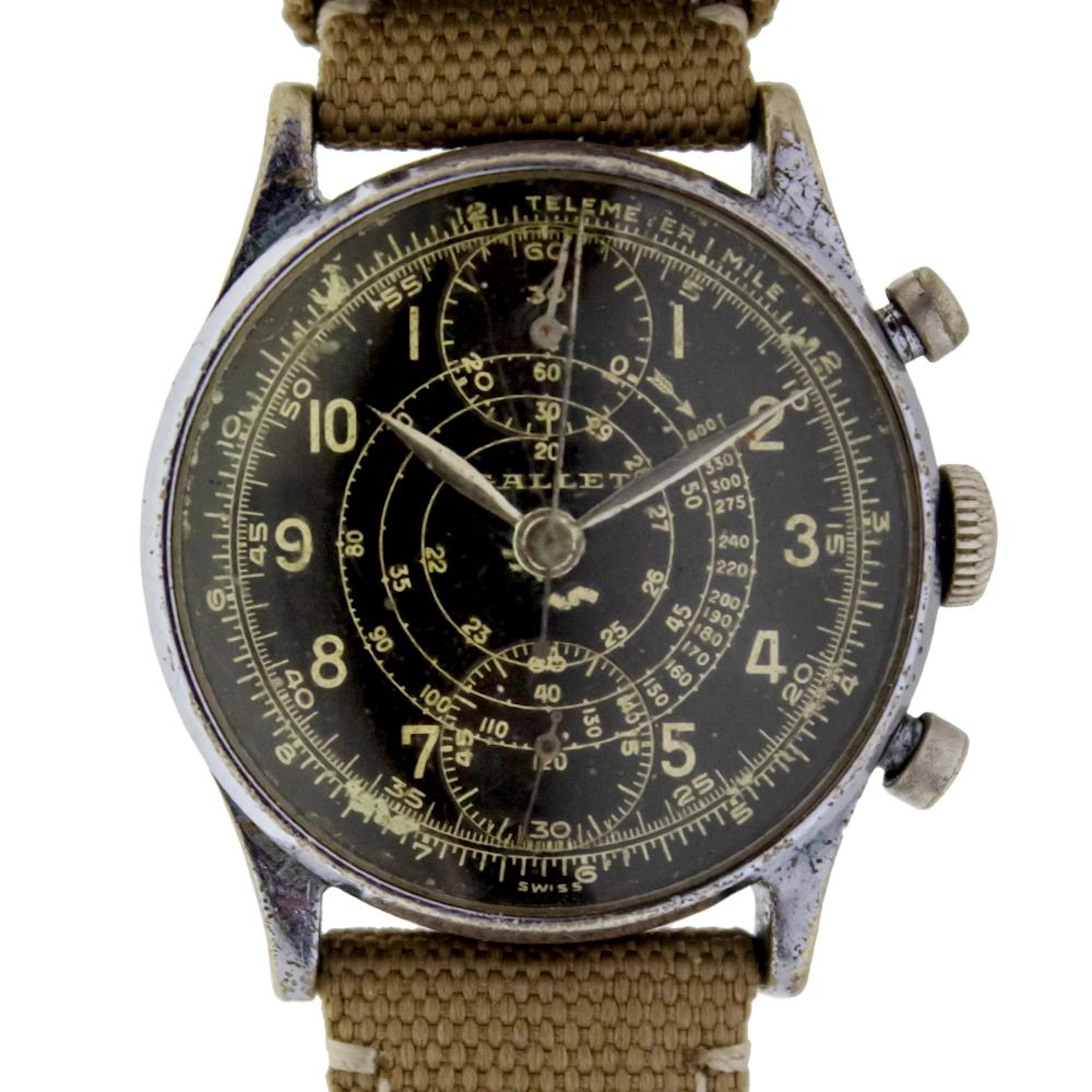 GALLET CHRONOGRAPH WRIST WATCH.