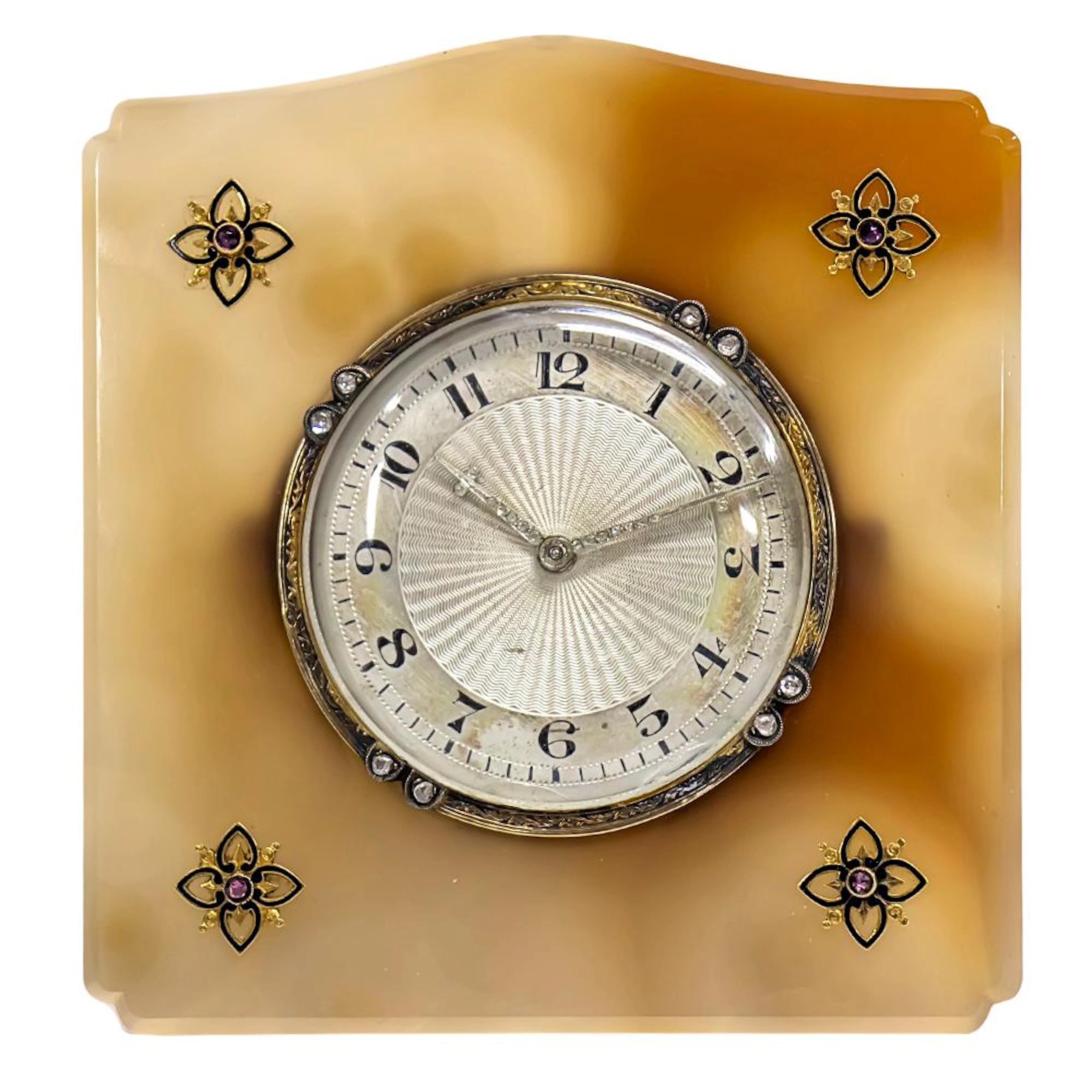 Lacloche Freres Art Deco Table Clock, Paris, France, 1930s.