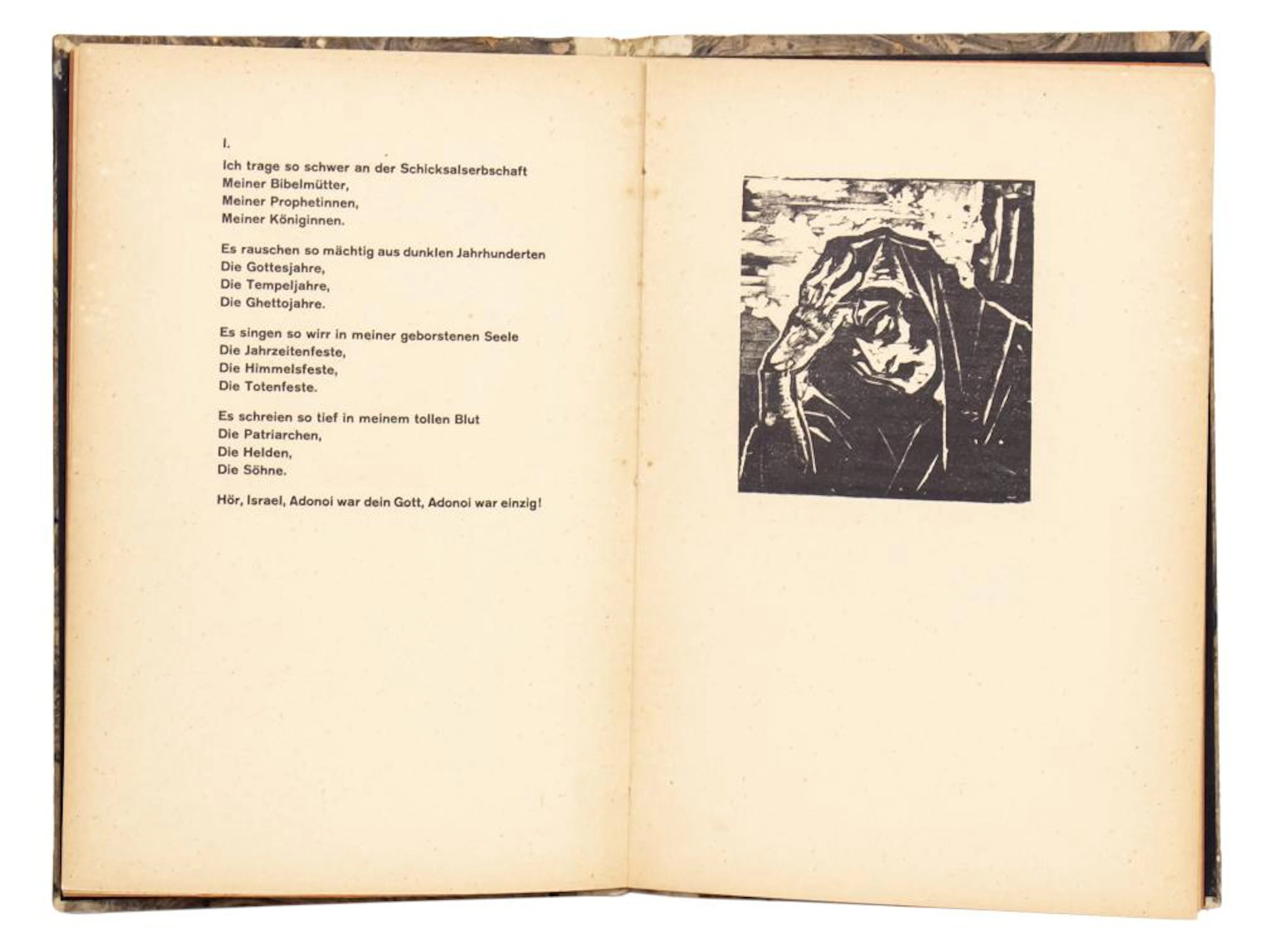 OEMI - SIX POEMS BY IWAN GOLL, THREE WOODCUTS BY JACOB STEINHARDT, BERLIN, 1929.