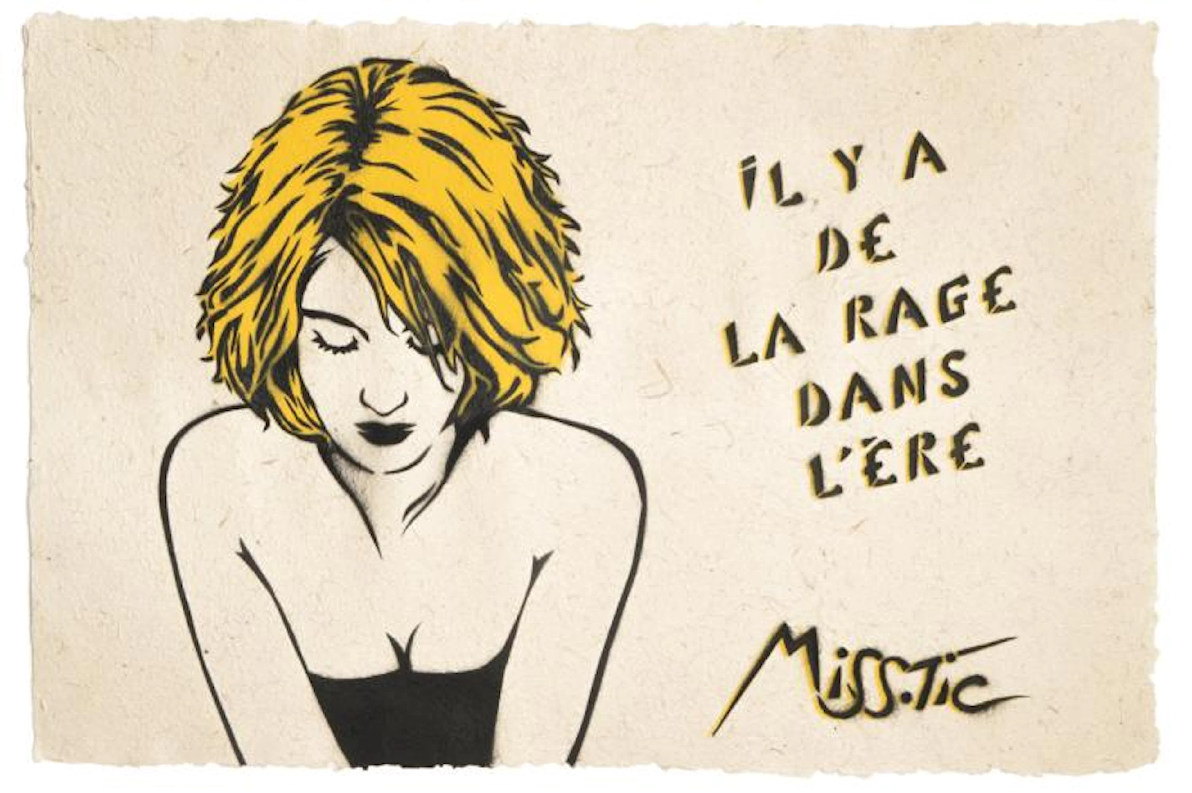 Miss Tic, Il y a de la rage dans l'ère