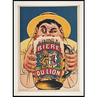 110: Biere du Lion - color poster by Pichot