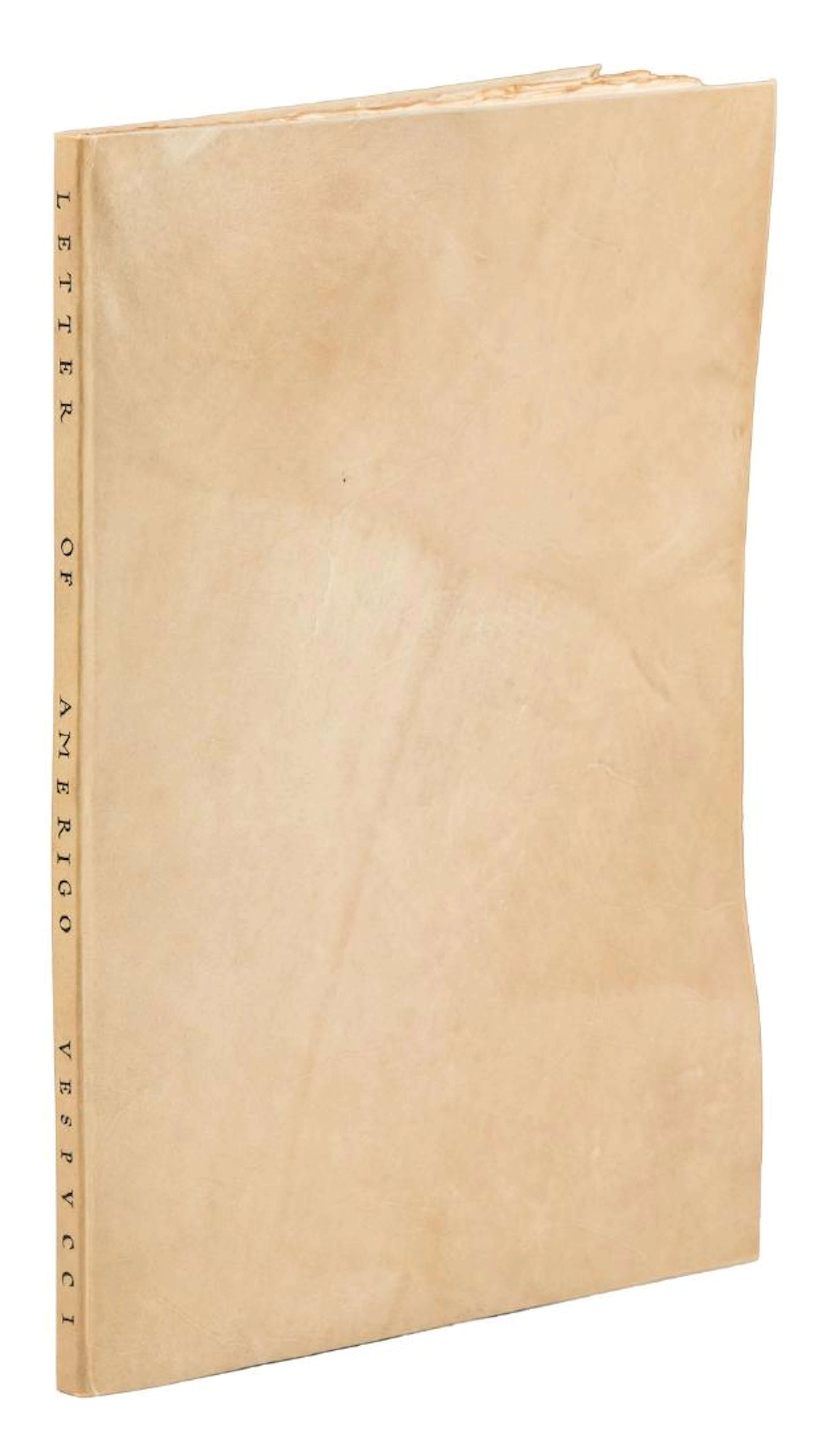 Letter of Vespucci signed by Robert Grabhorn