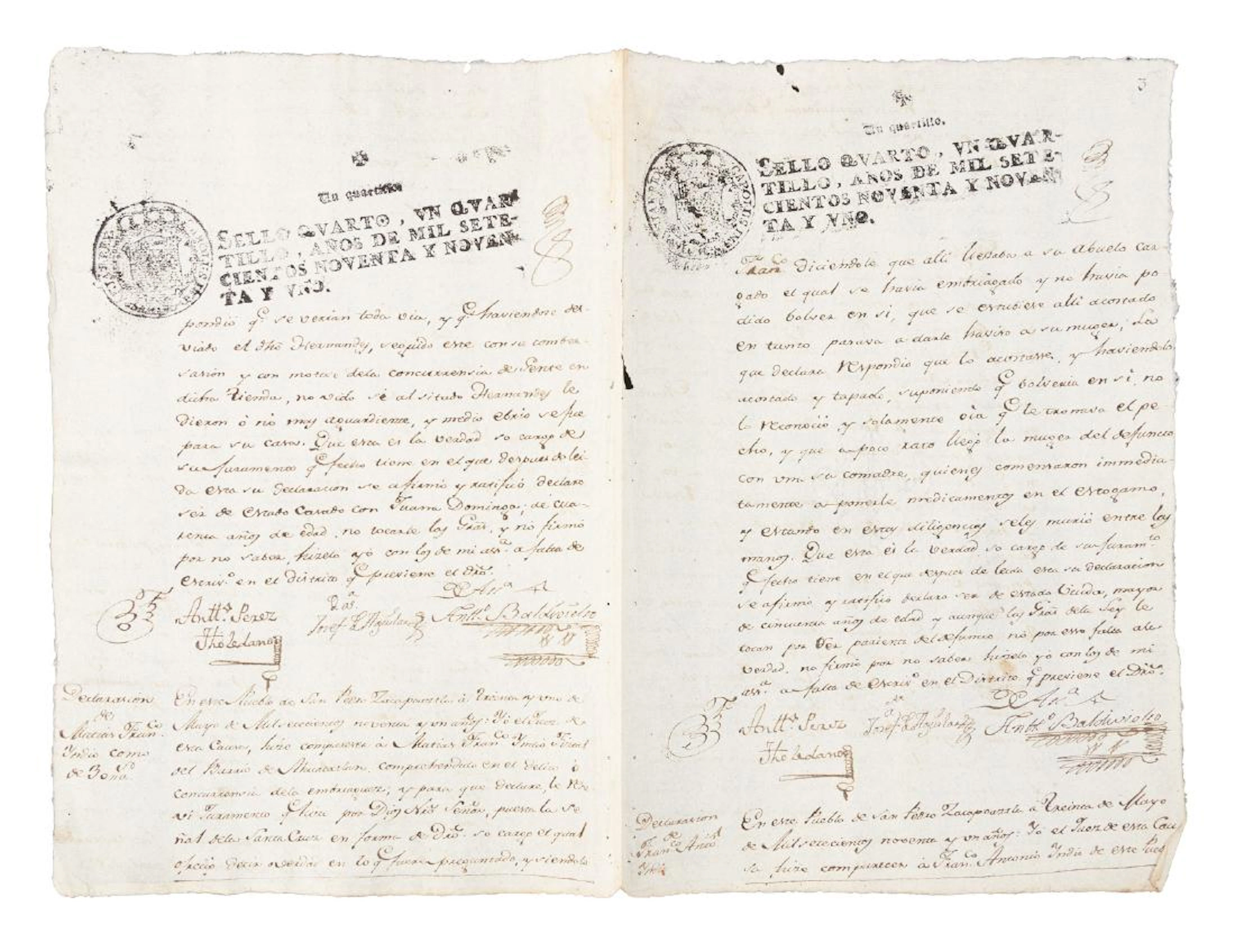 Grandfather dies of drink in 1791 Mexico