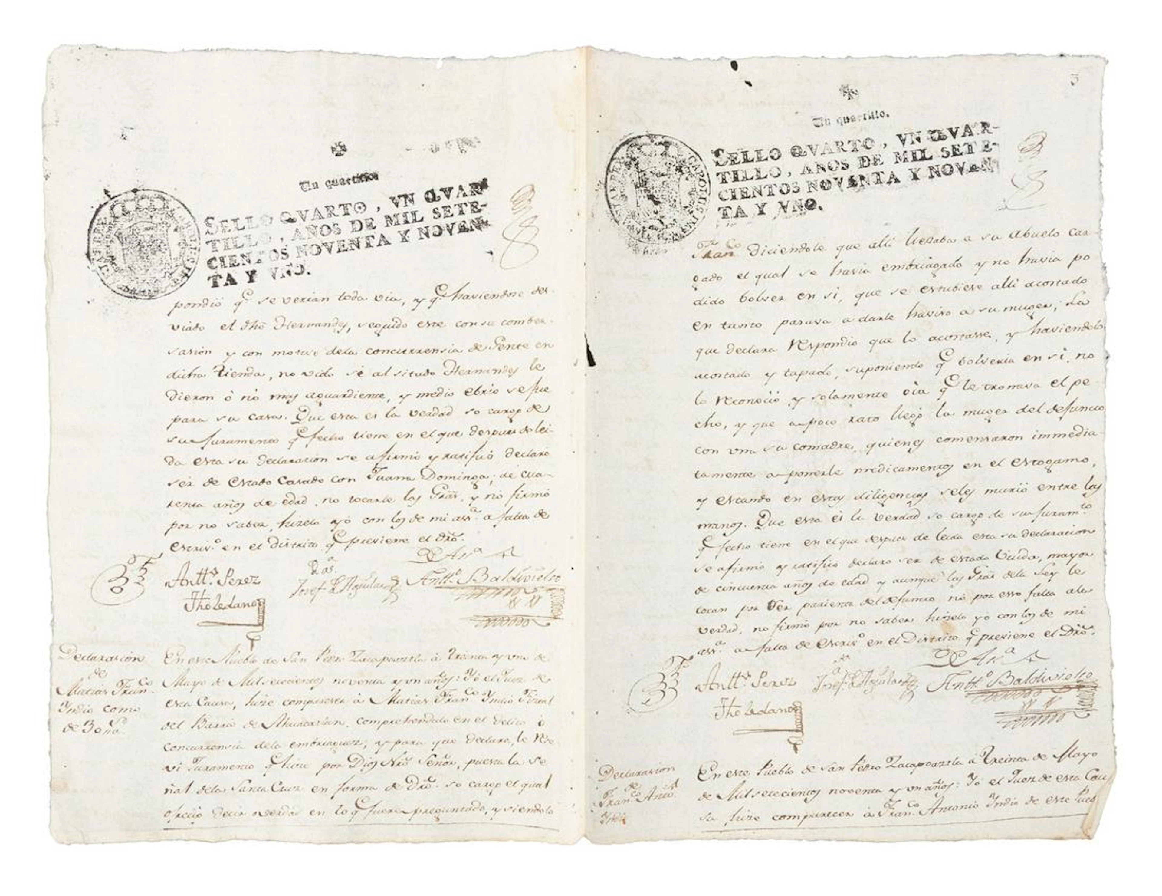 Grandfather dies of drink in 1791 Mexico