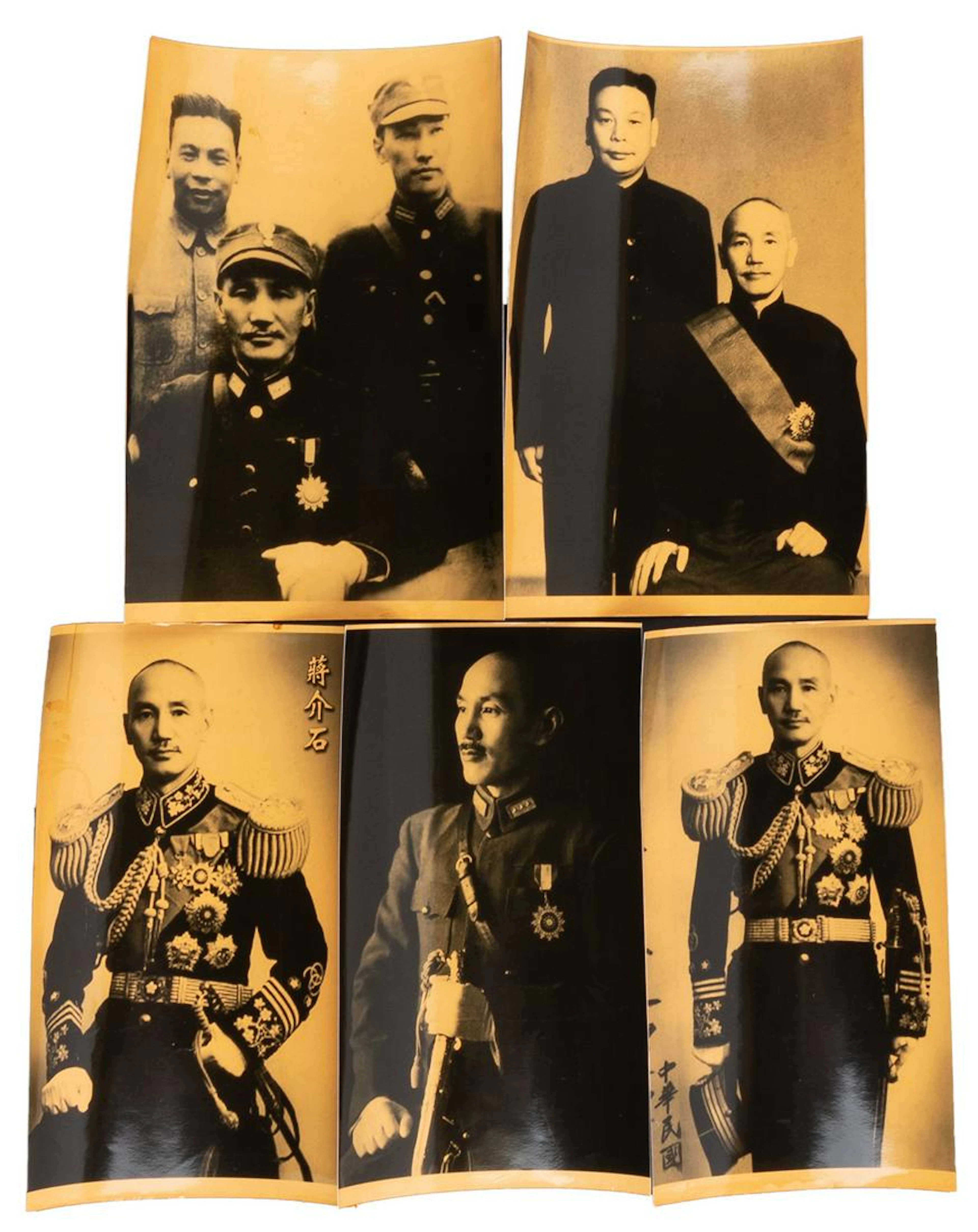Five portrait photographs of Chiang Kai-Shek