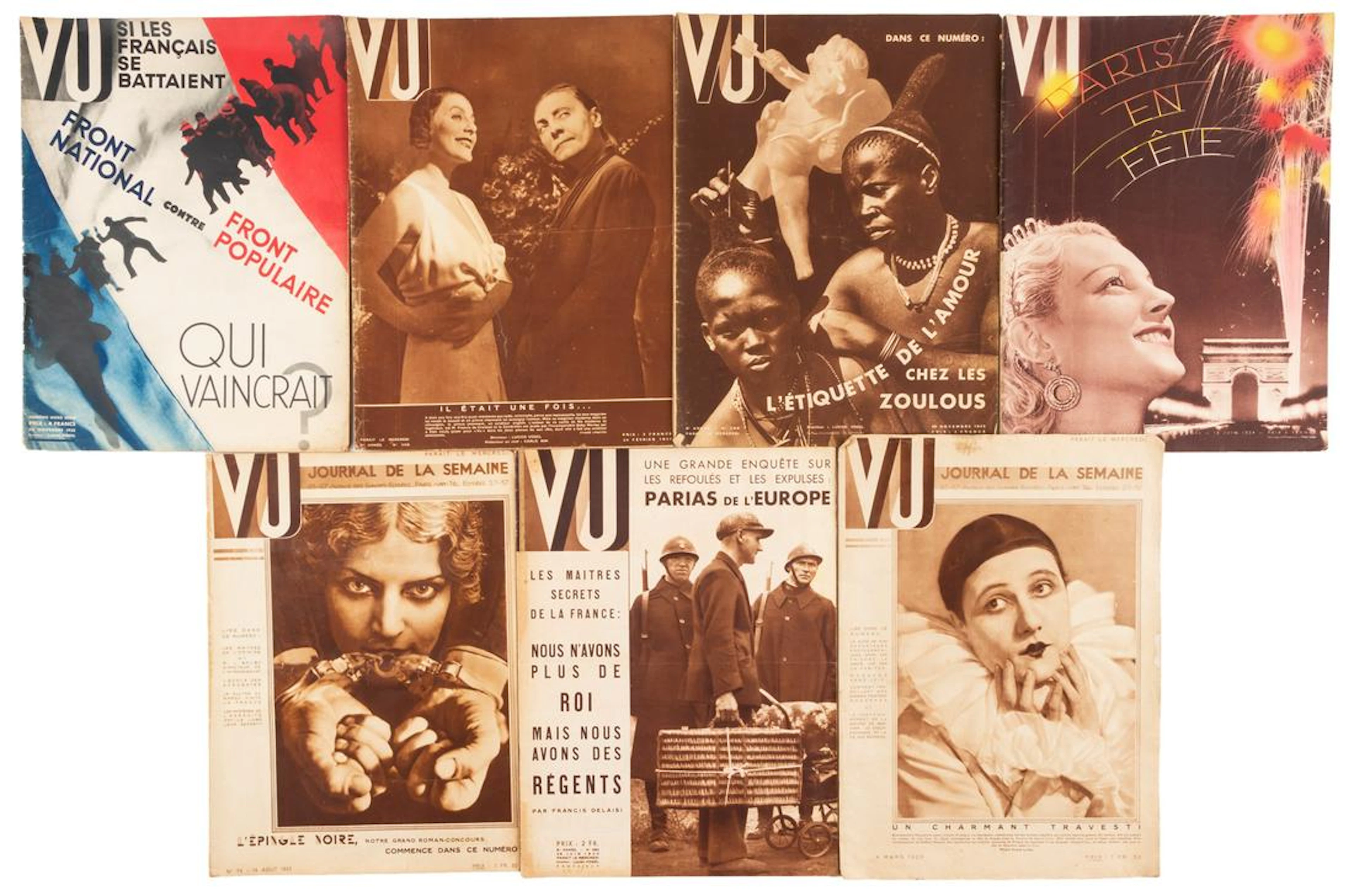Vu Magazine, seven issues 1929-35