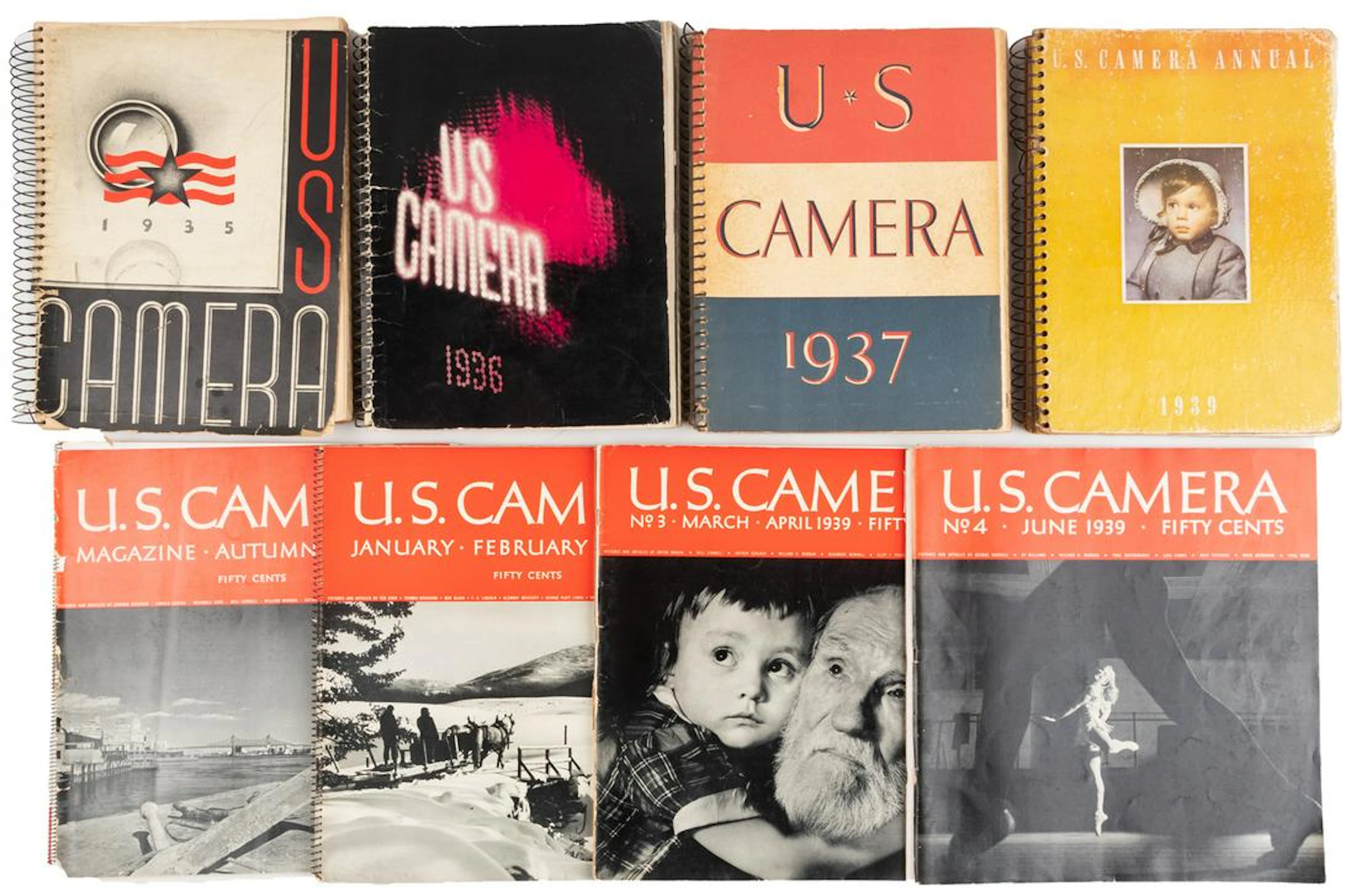 U.S. Camera - annuals and magazines 1935-39